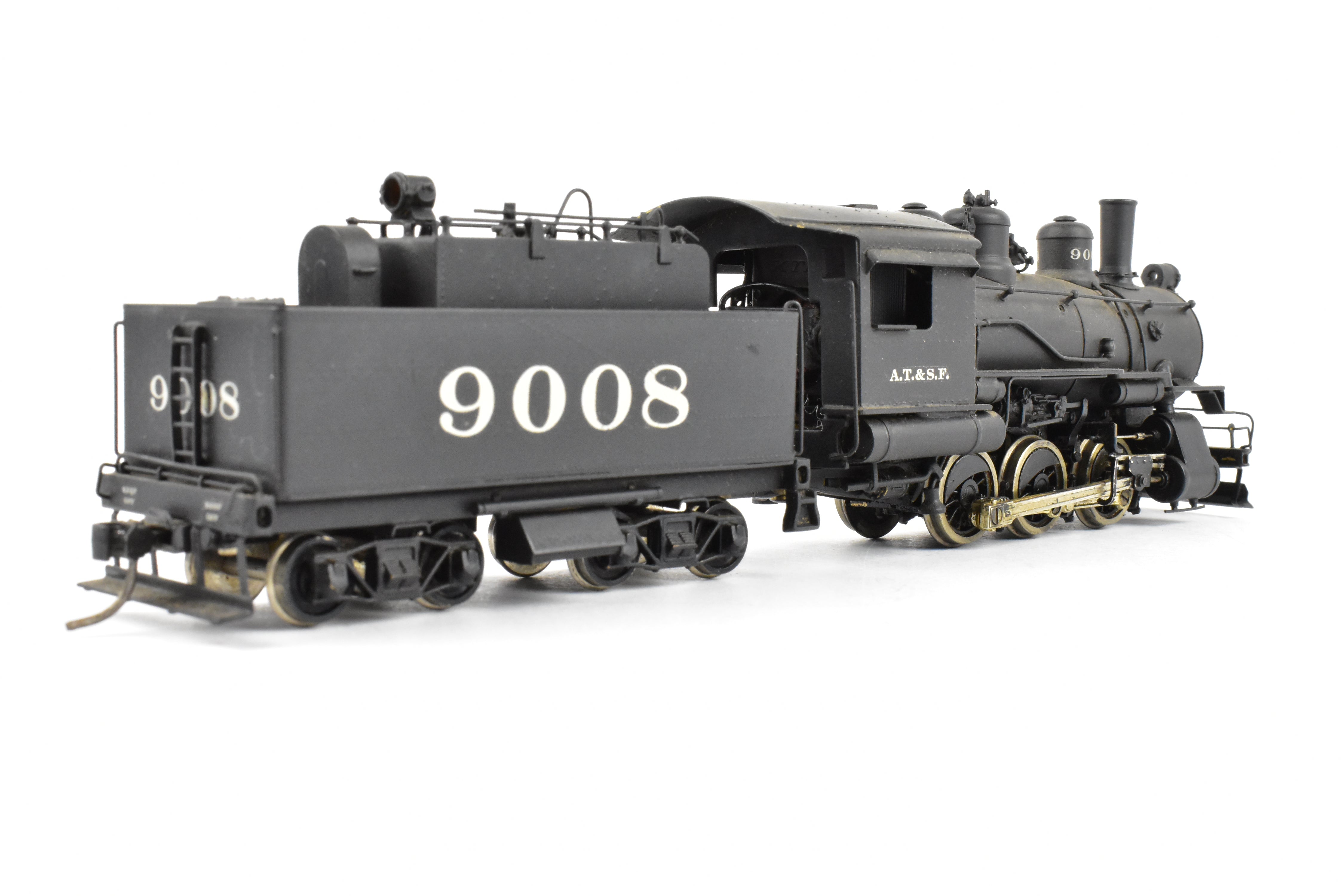 HO Scale Brass Balboa ATSF Santa Fe 9000 Class 0-6-0 Switcher #9008 Custom Painted