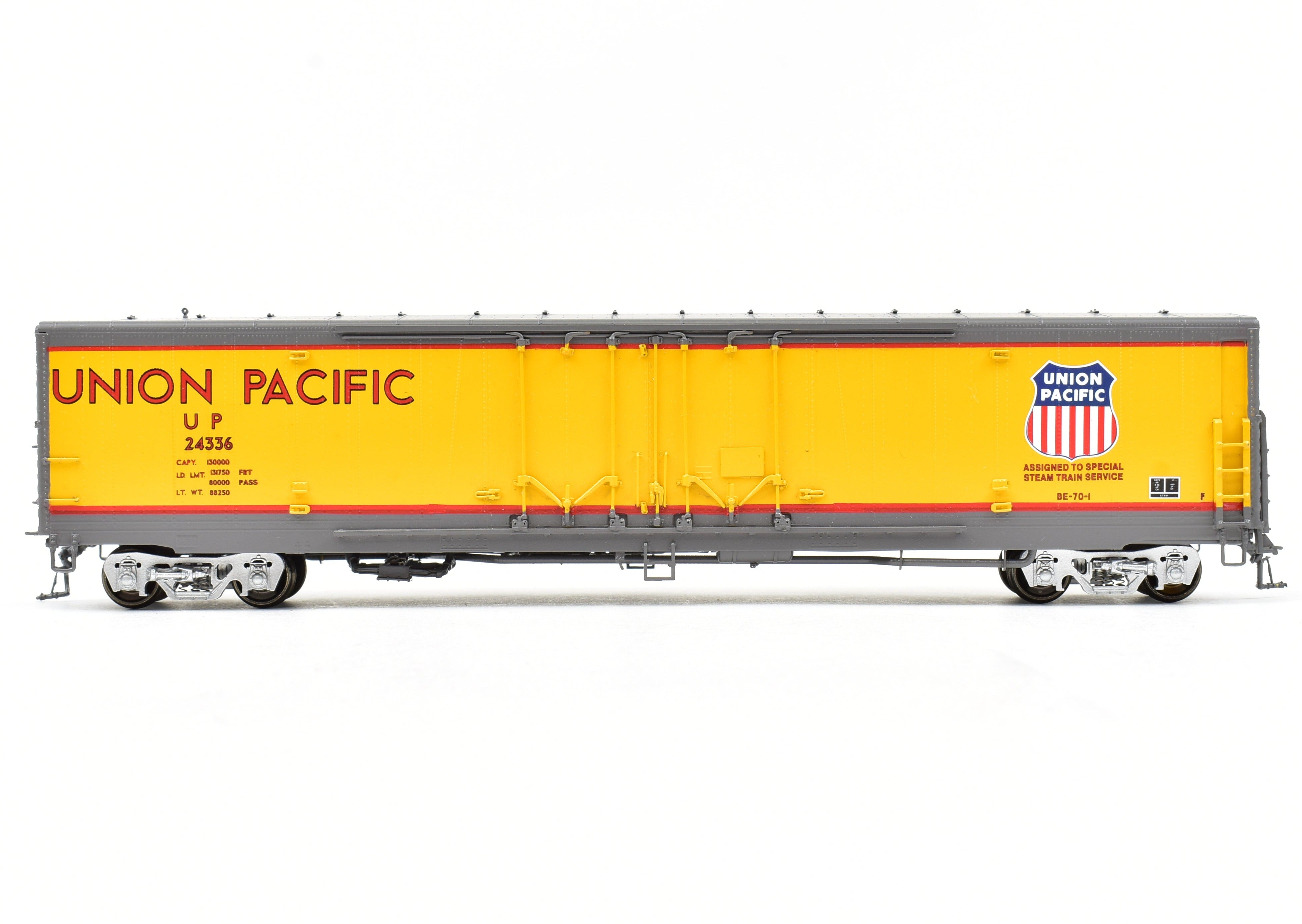 HO Scale Brass Overland Models, Inc. Union Pacific Steam Train Service Car FP (OMI - Overland Models, Inc., 1997 Run)