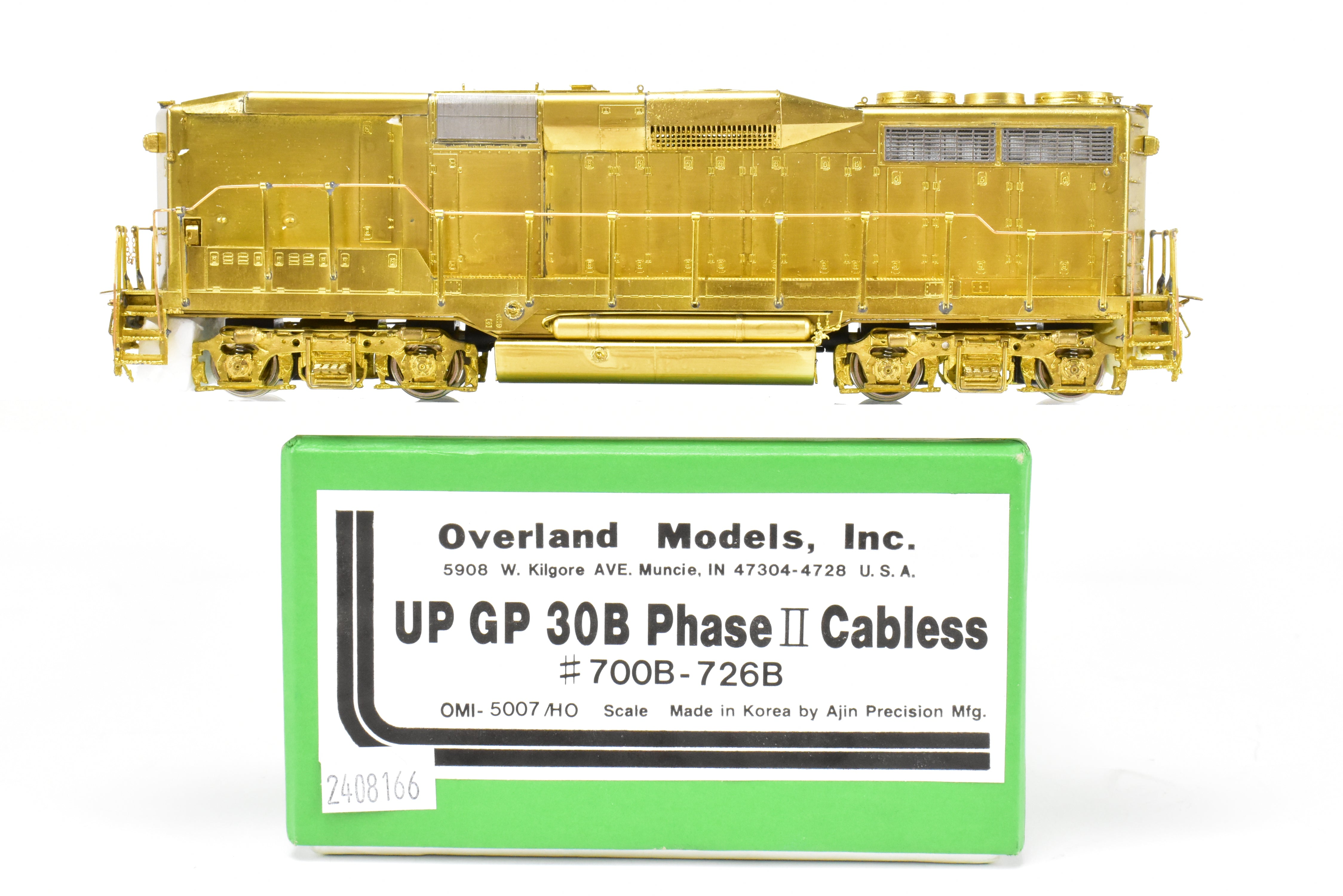 HO Brass OMI Union Pacific EMD GP30B PH II Cabless Models 700B - 726B