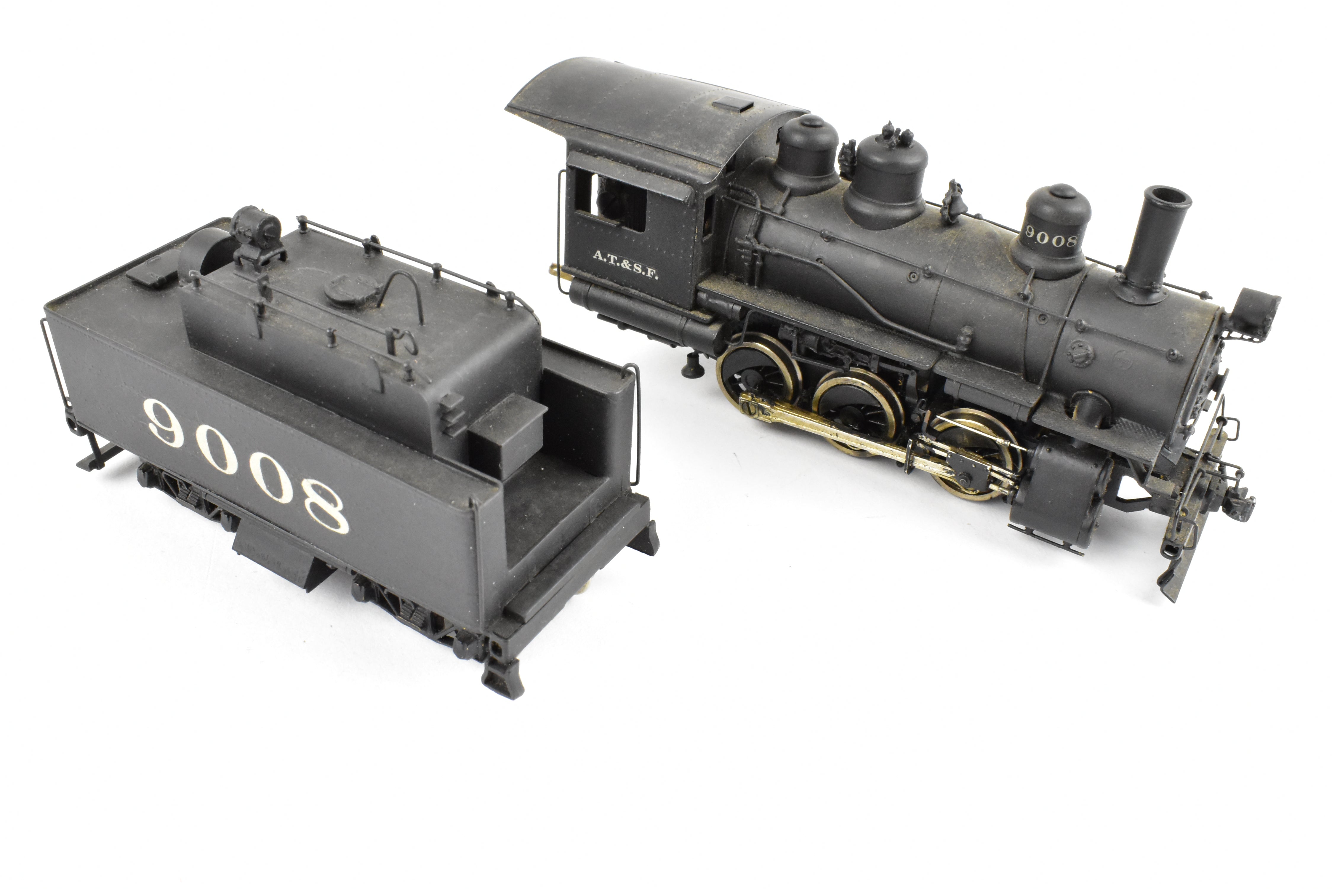 HO Scale Brass Balboa ATSF Santa Fe 9000 Class 0-6-0 Switcher #9008 Custom Painted