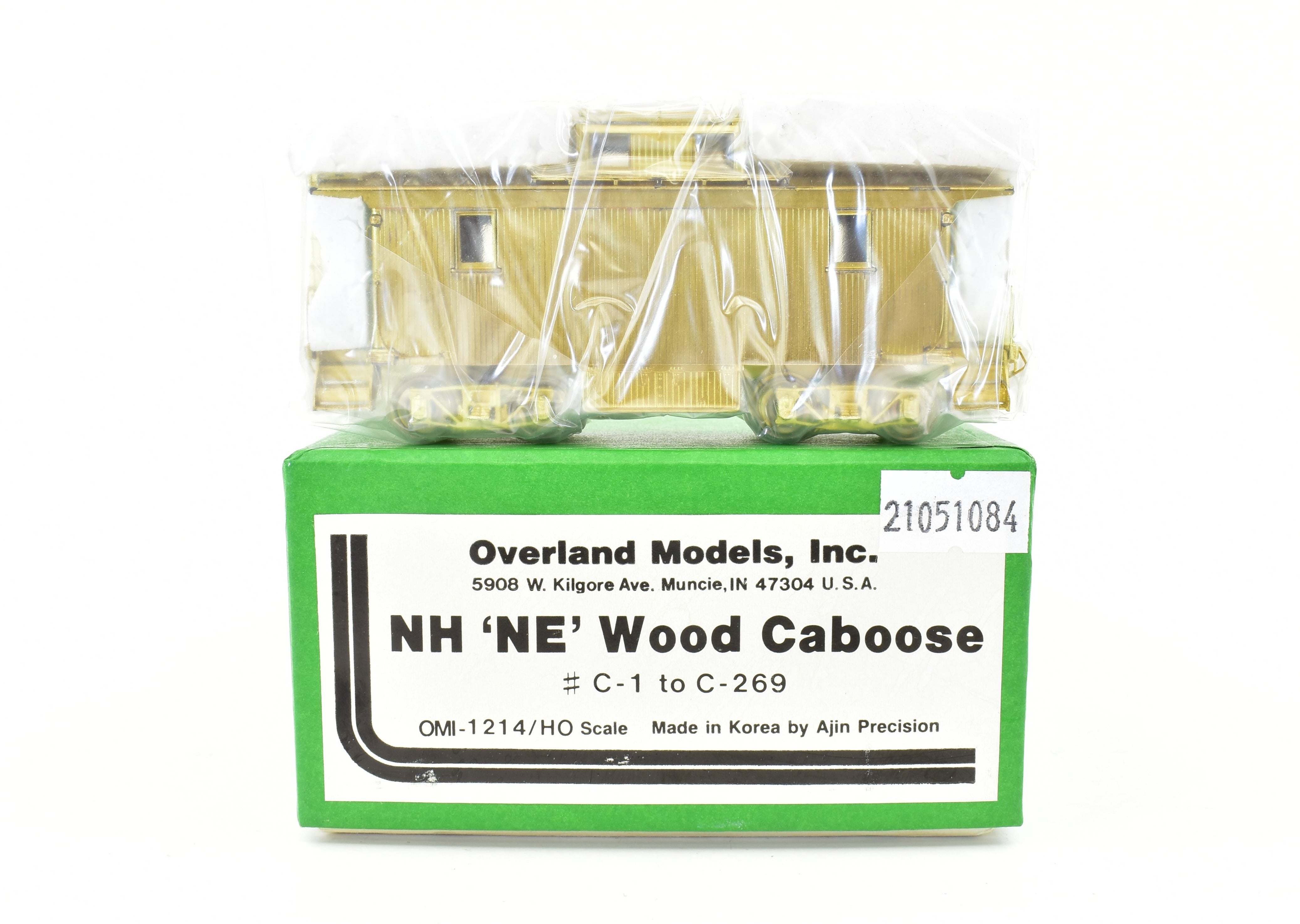 HO Scale Brass OMI - Overland Models, Inc. New Haven NE Style Wood Caboose Model C-1 - C-269 for Model Train Enthusiasts