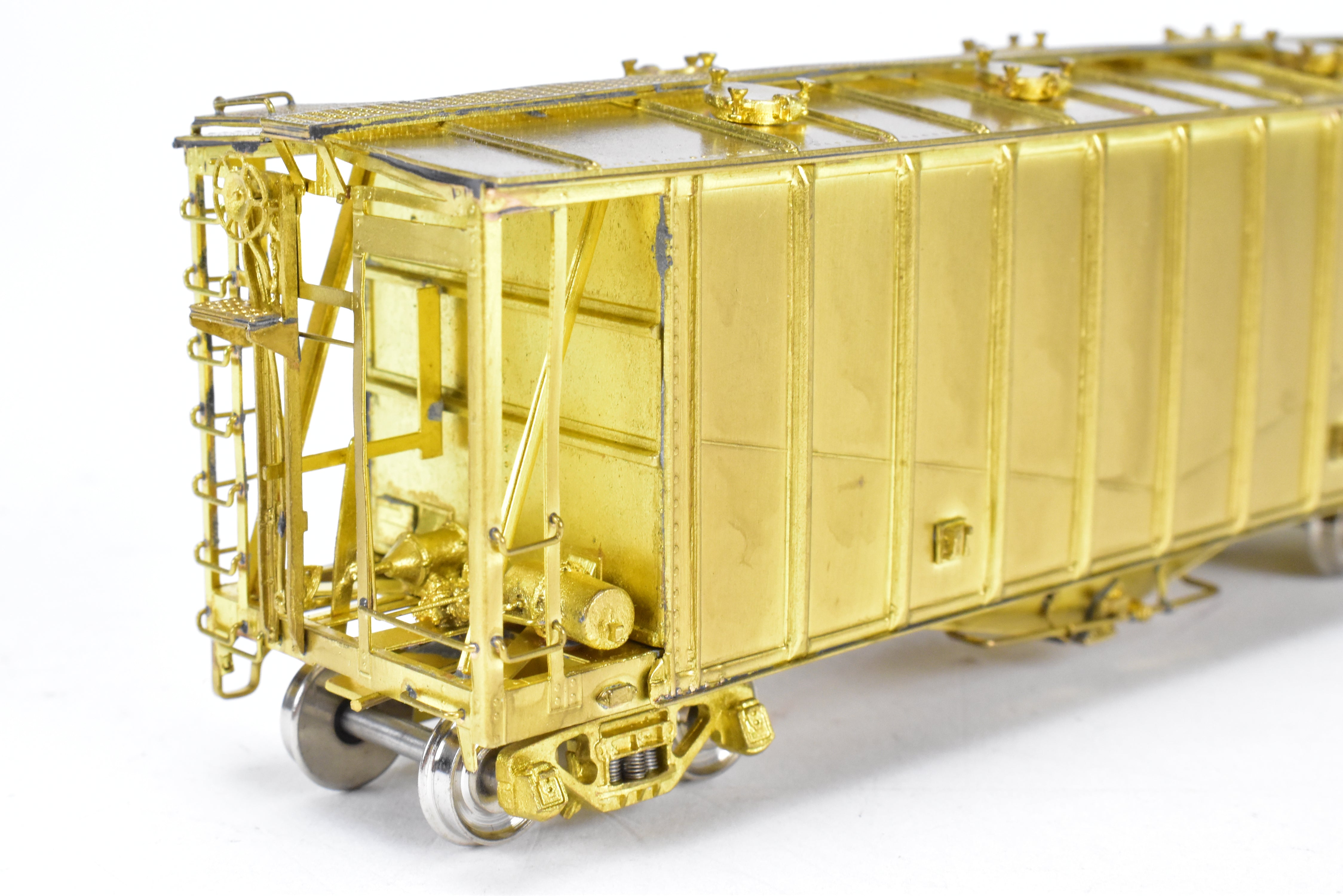 HO Scale Brass Airslide Covered Hopper Models by Overland Models, Inc. for Various Railroad Roads