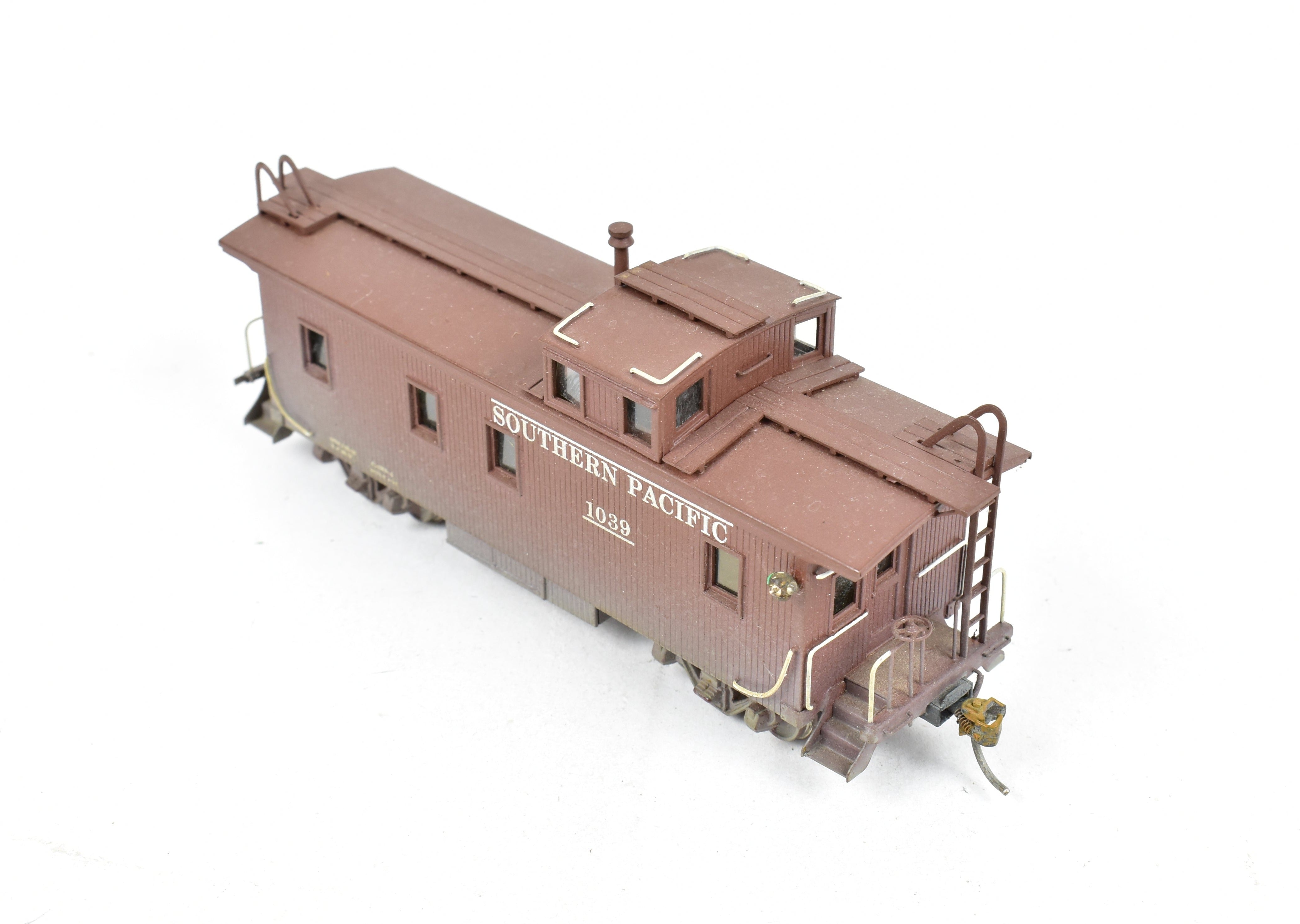 HO Scale Brass Balboa SP - Southern Pacific C30 - 1 Wood Caboose Model with Custom Painting and Weathering