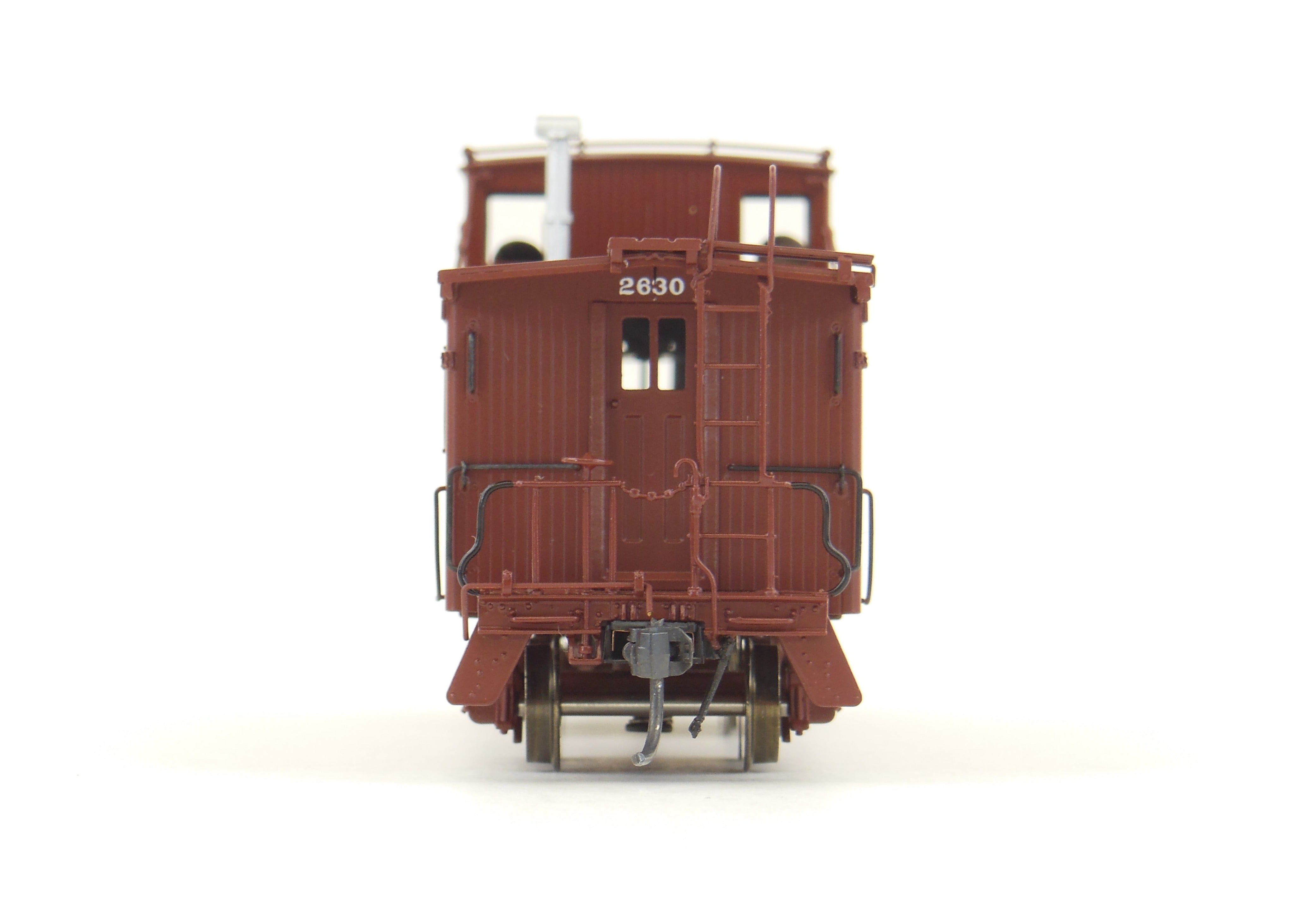 HO Scale Brass Wabash Wood Side Caboose FP #2630 Model by Overland Models, Inc. (OMI)