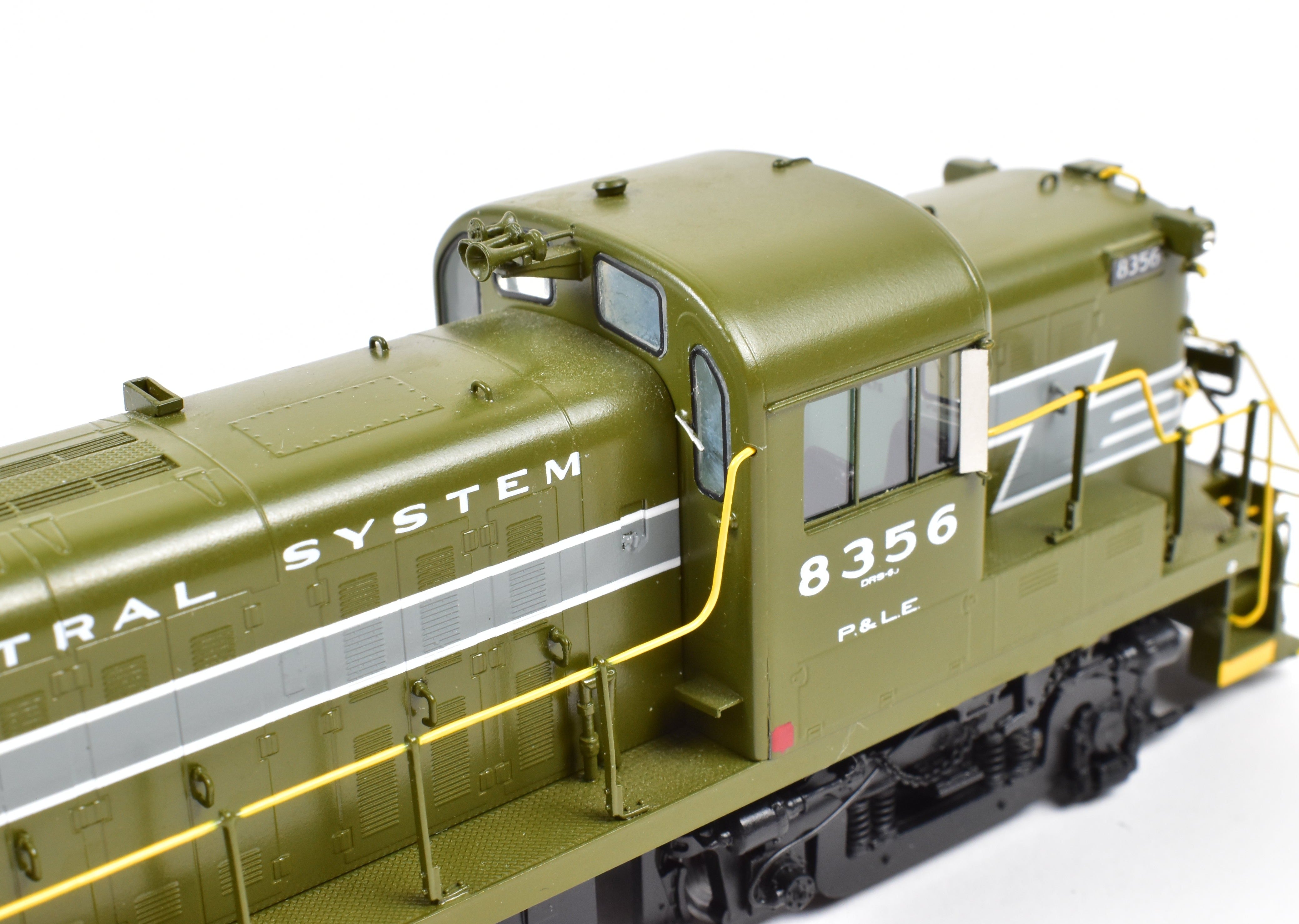 HO Scale Brass OMI P&LE RS-3 #8356 Olive Green DCC-Equipped Model