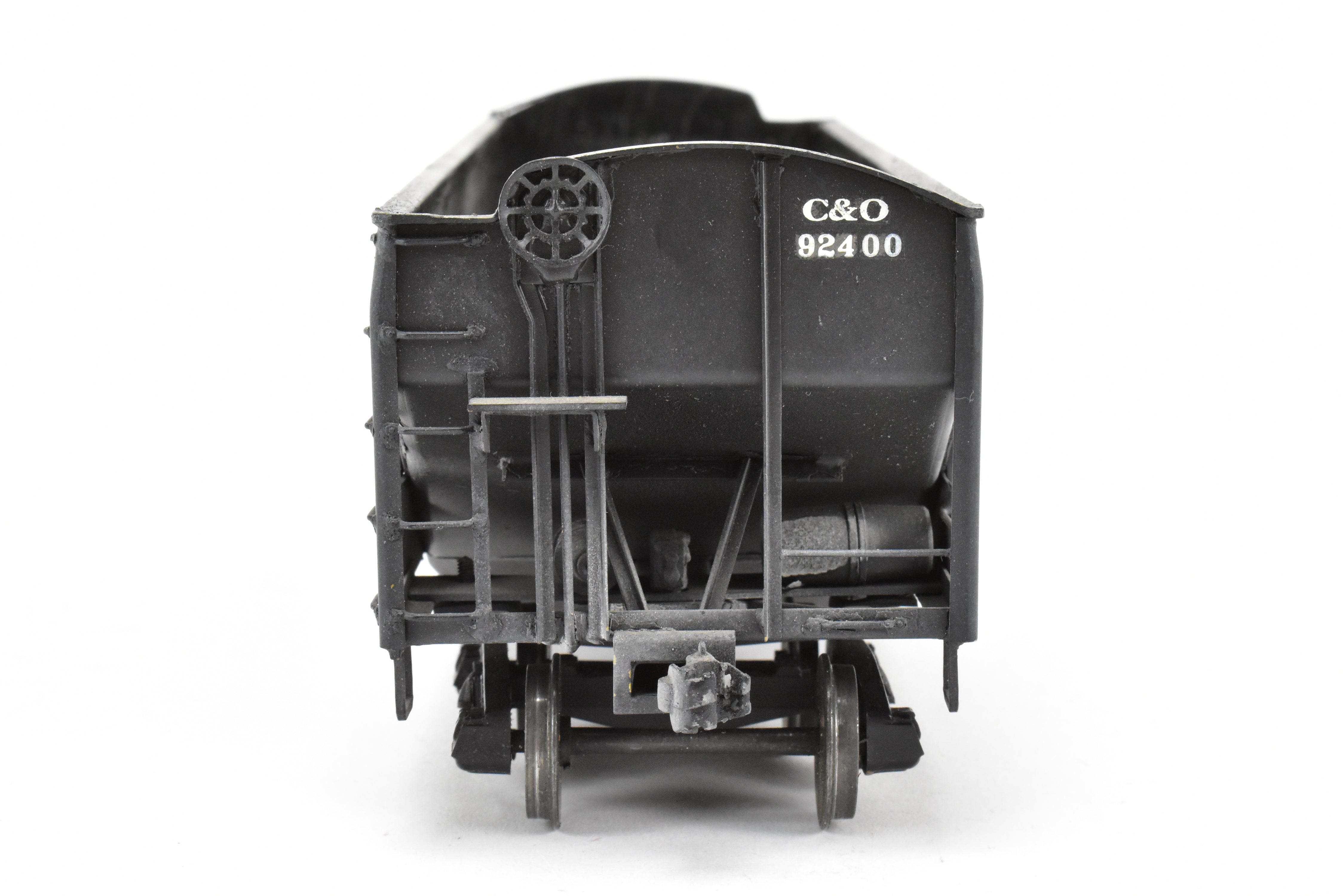 O Scale Model Train - Brass U.S. Hobbies Chesapeake & Ohio (C&O) ACF Welded Triple Hopper, Custom Painted with No. 92400, Without Original Box