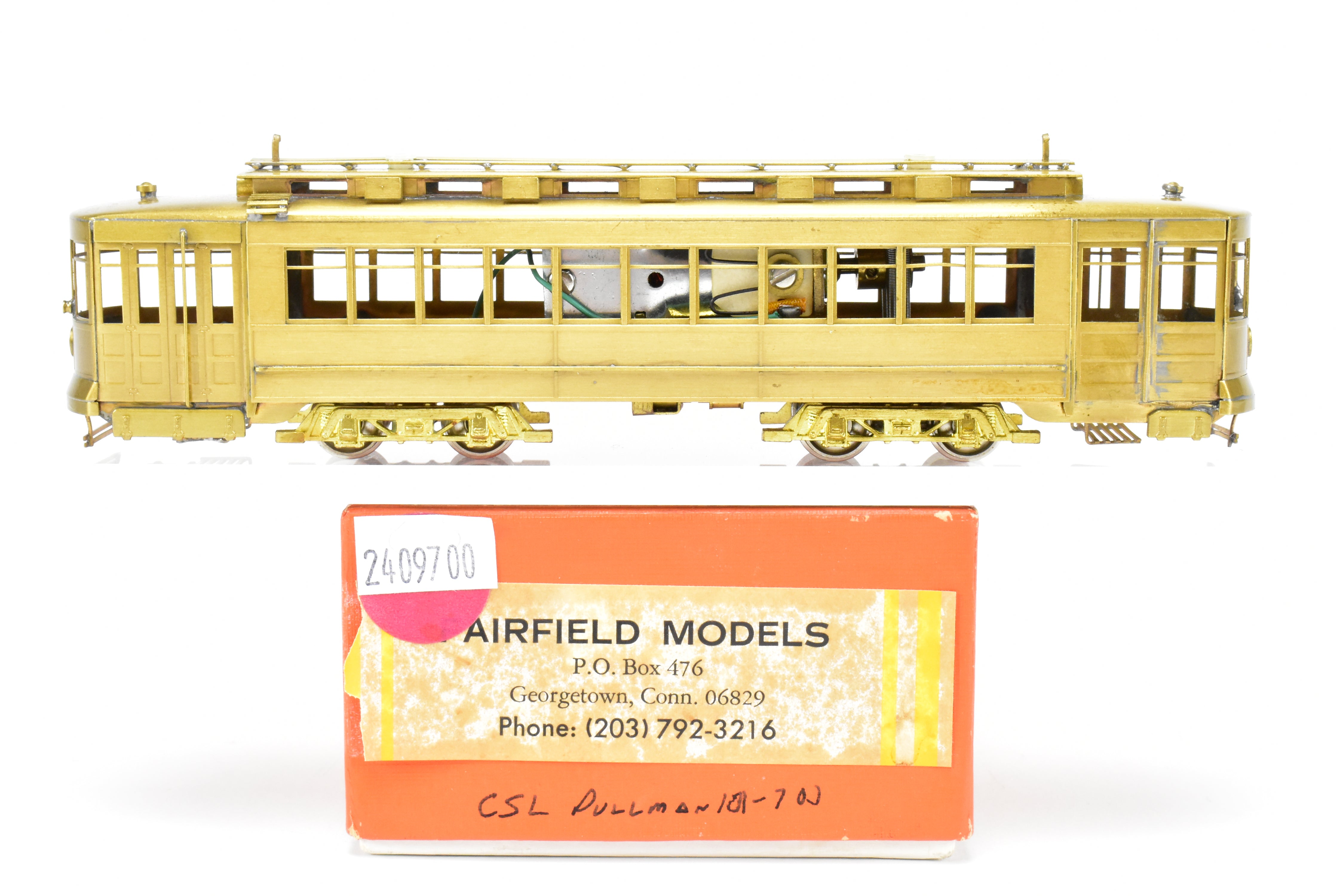 HO Scale Brass Fairfield 343 CSL Chicago Surface Lines Pullman Car in Mint Condition