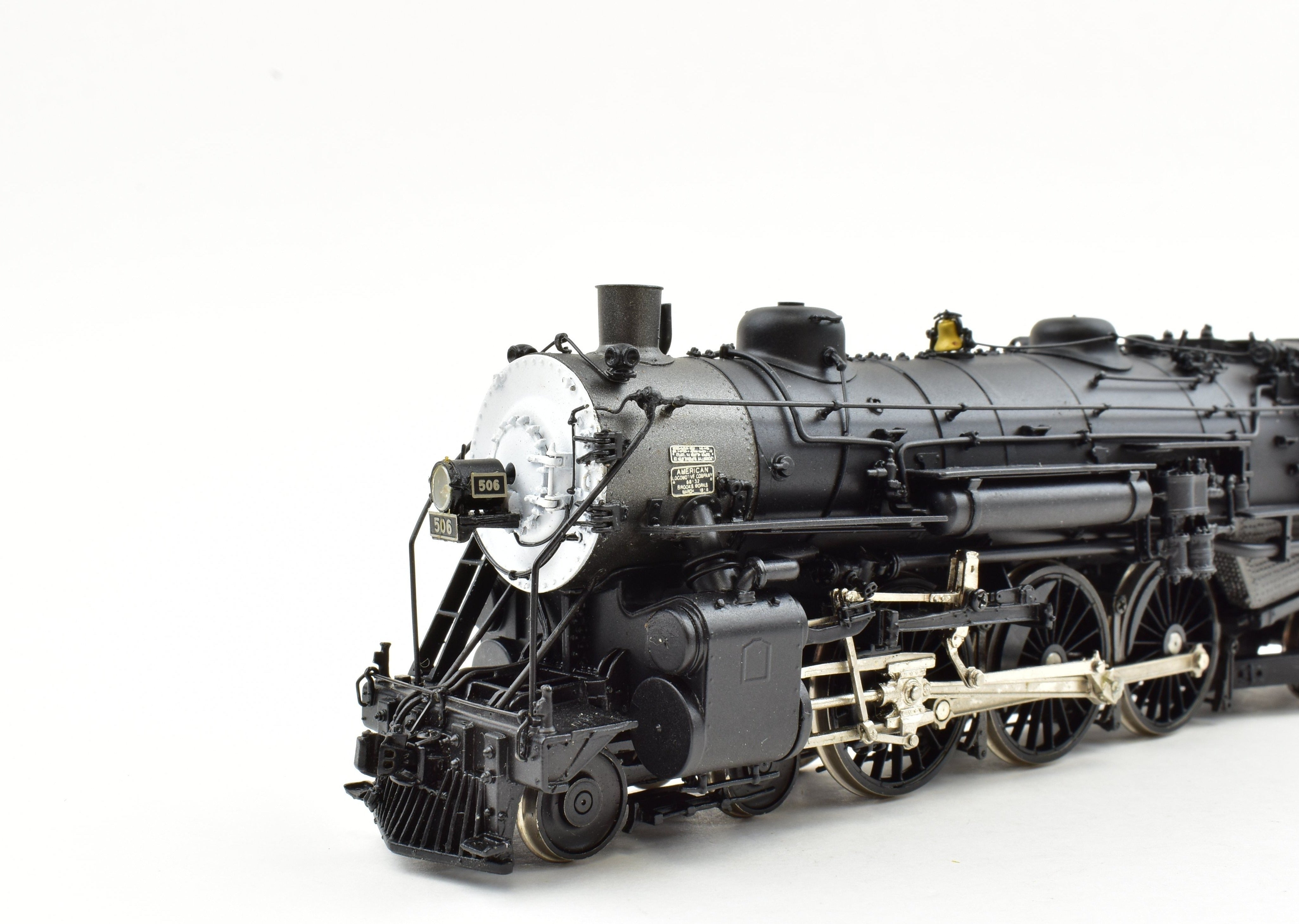 HO Scale Brass Imported Boston & Albany K-3n 4-6-2 Pacific Steam Locomotive Model Factory Painted as #506 without Lights by Key Imports