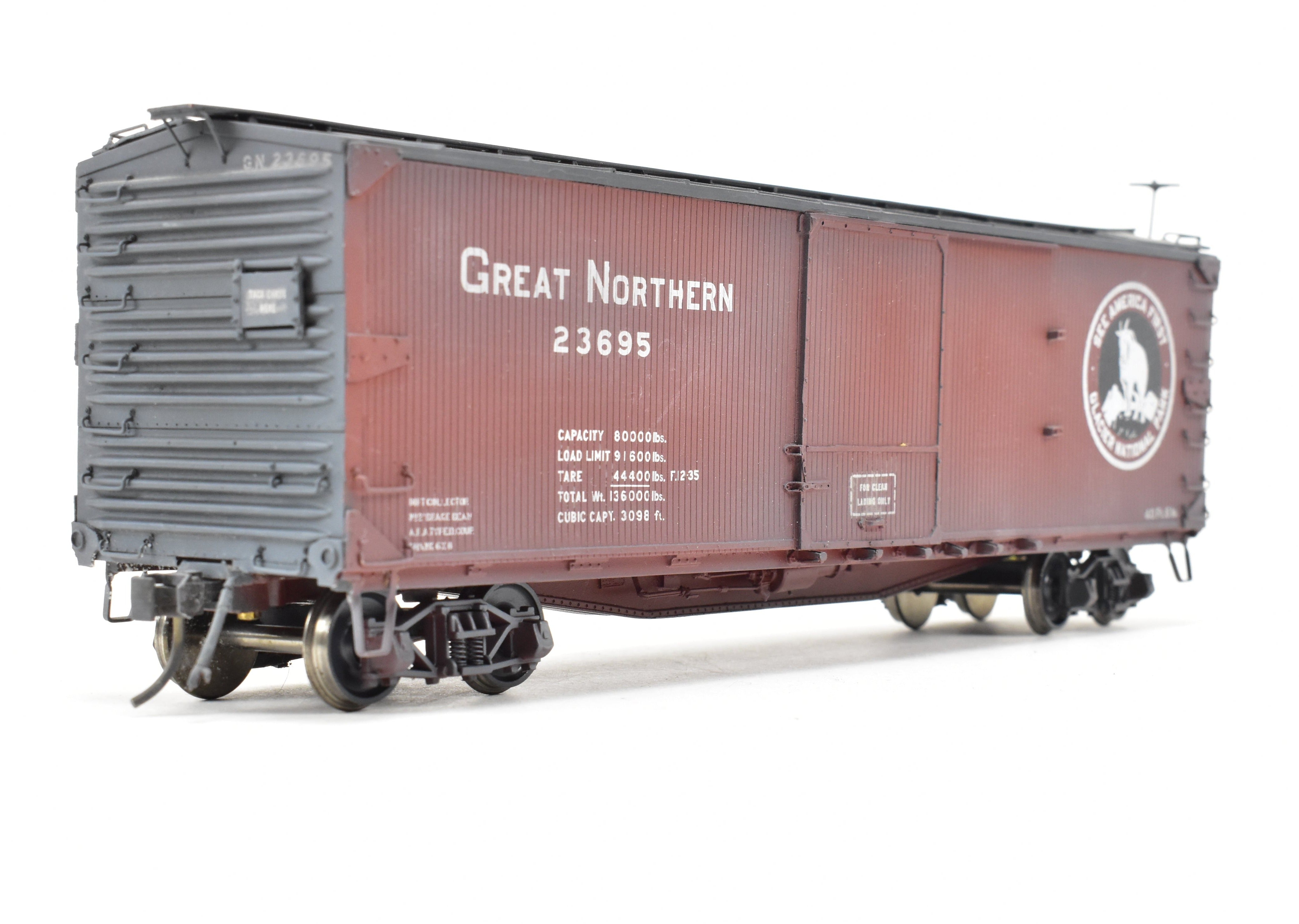 O Scale Chooch Ultra Scale GN Great Northern 40' USRA OB Wood Boxcar Pro-built #23695