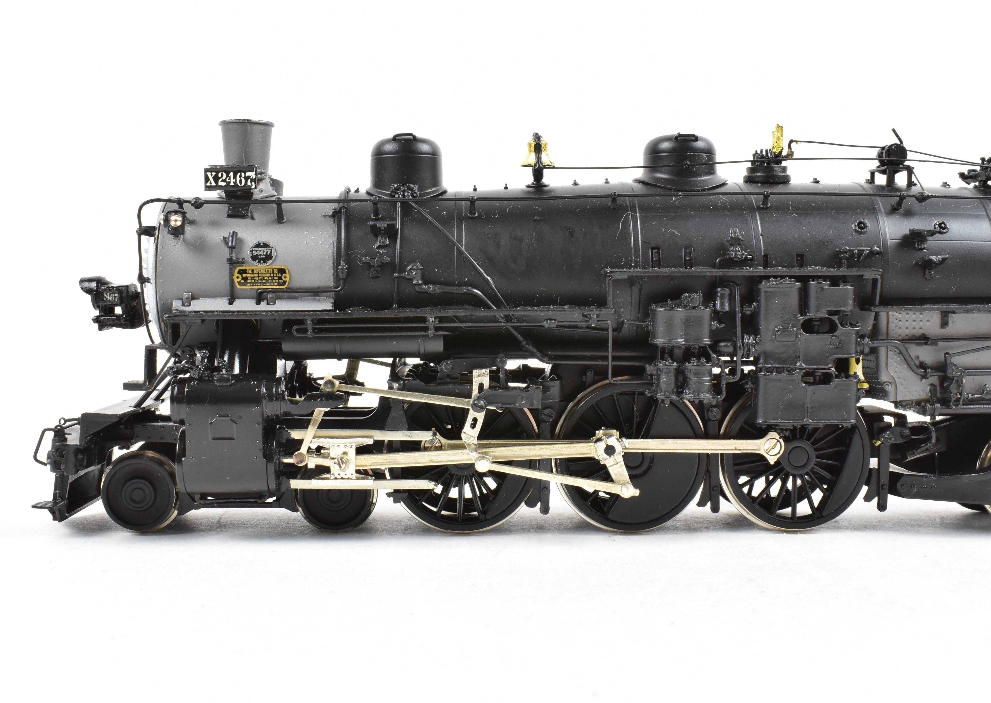 HO Scale Brass Precision Model Train by Precision Scale Co. - Southern Pacific Class P - 8 4 - 6 - 2 Steam Locomotive Custom Painted with Number 2467