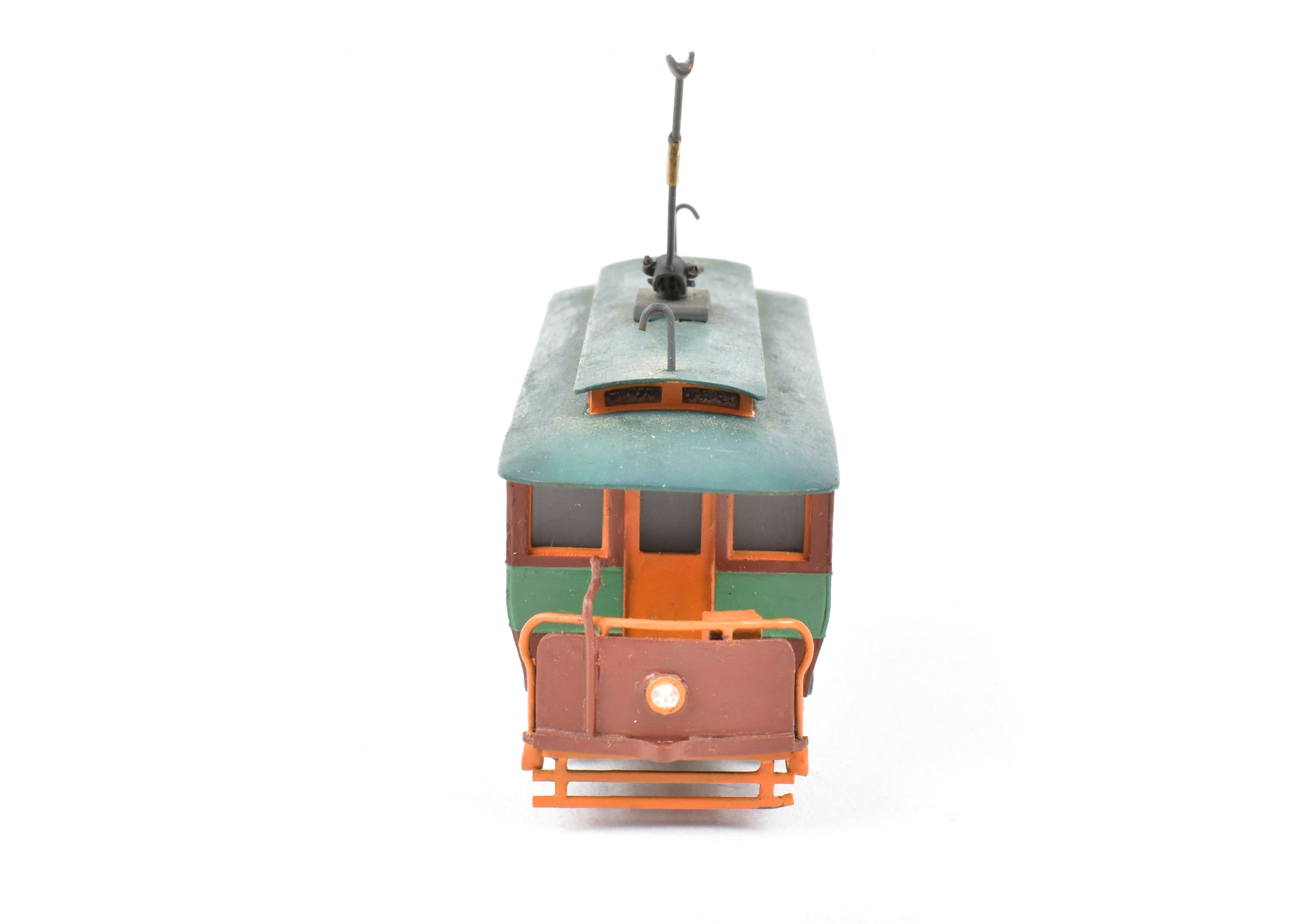 Custom Painted HO Brass Umpco Open End Trolley from 1970s Japan