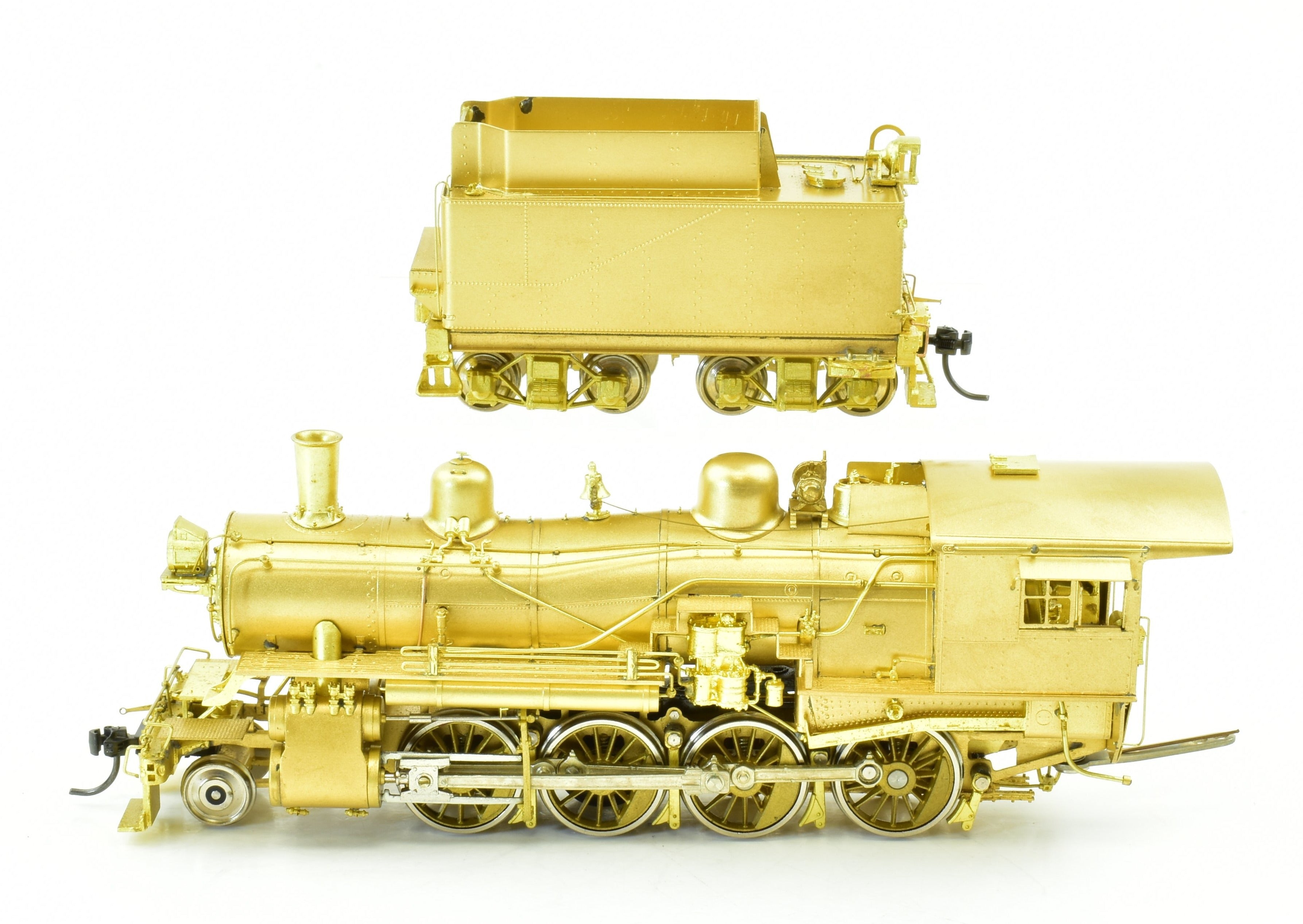 HO Scale Brass Model Train Engine - W&R Enterprises NP Northern Pacific Y - 2 2 - 8 - 0 Steam Locomotive