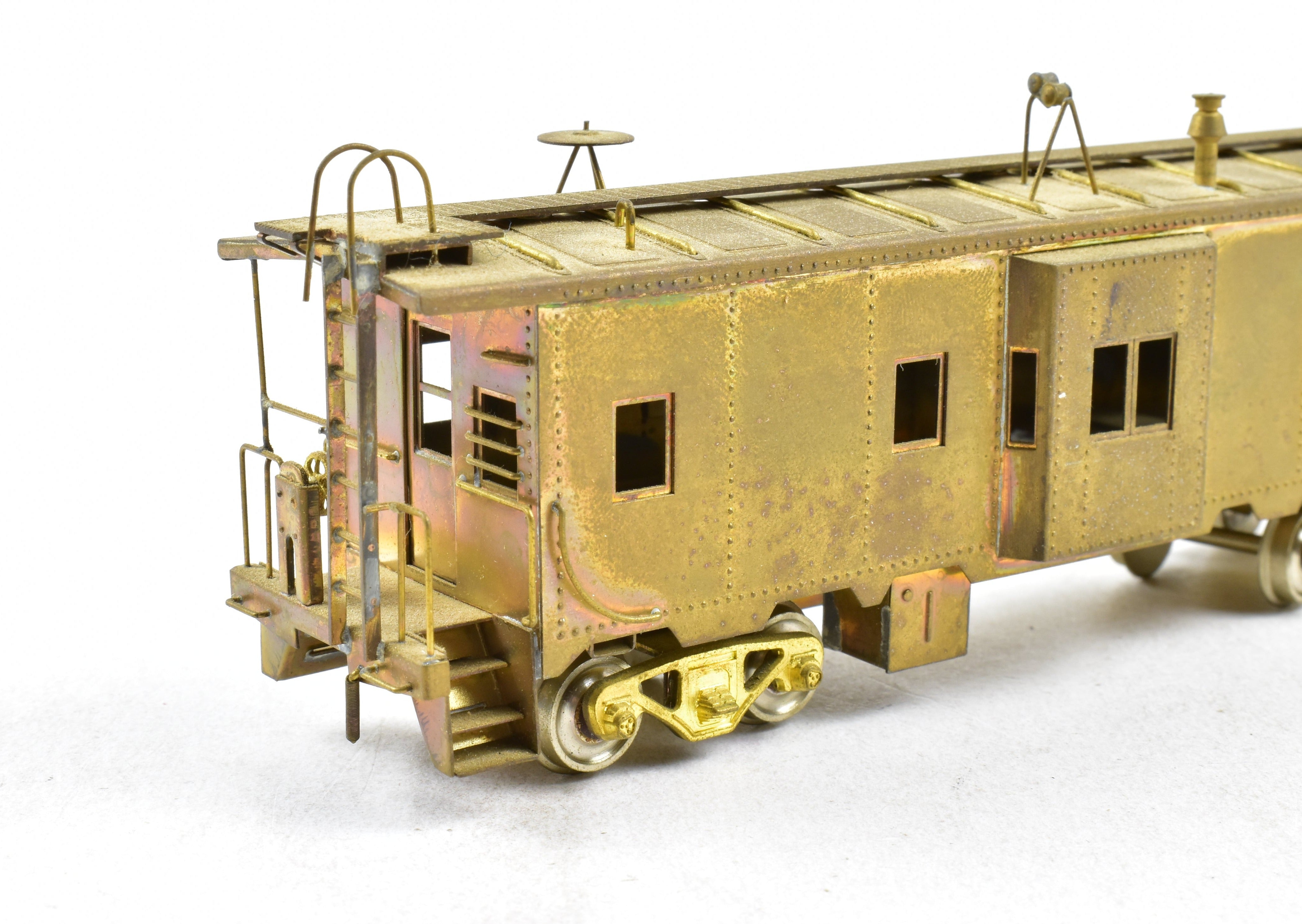HO Scale Brass Balboa Southern Pacific Bay Window Caboose Model Train