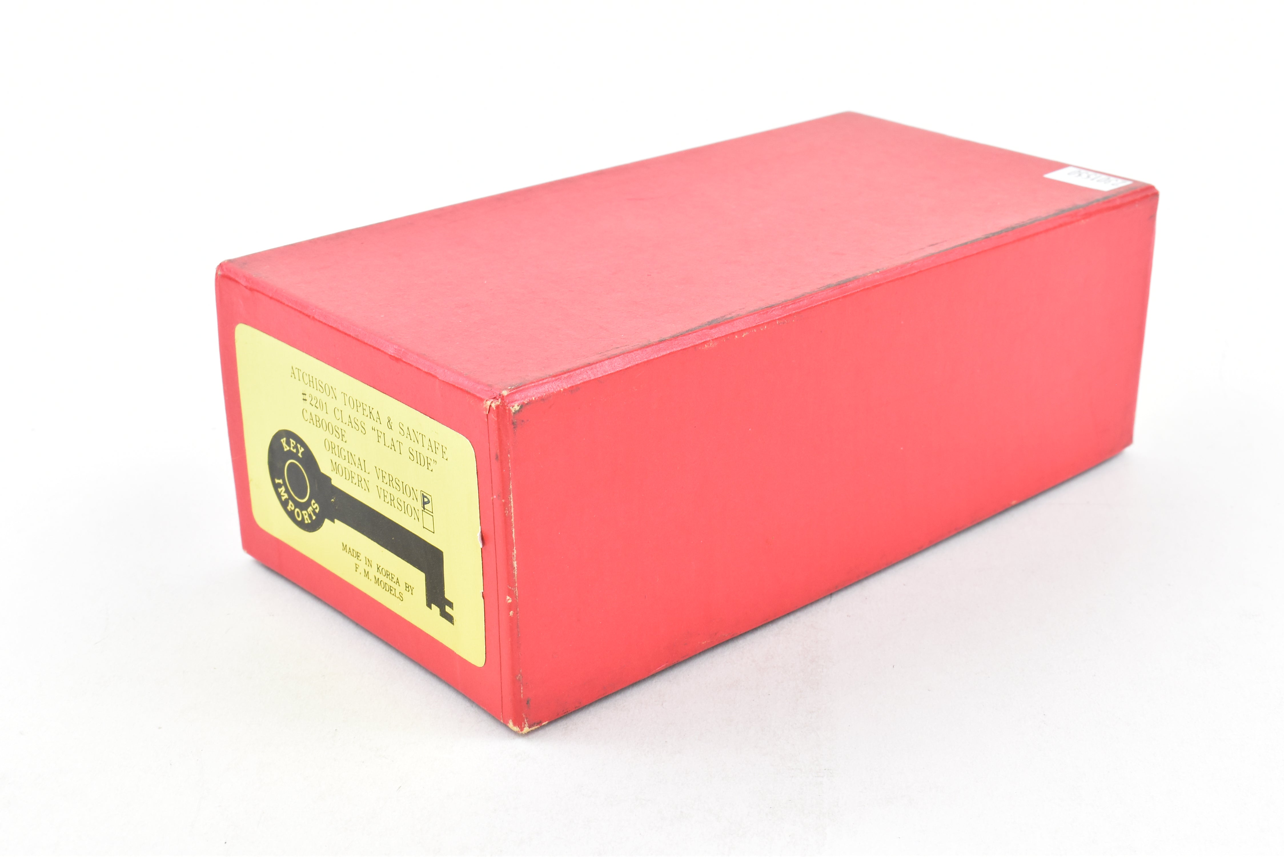 HO Brass ATSF - Santa Fe #2201 Class Flat Side Caboose by Key Imports, Original FP Version