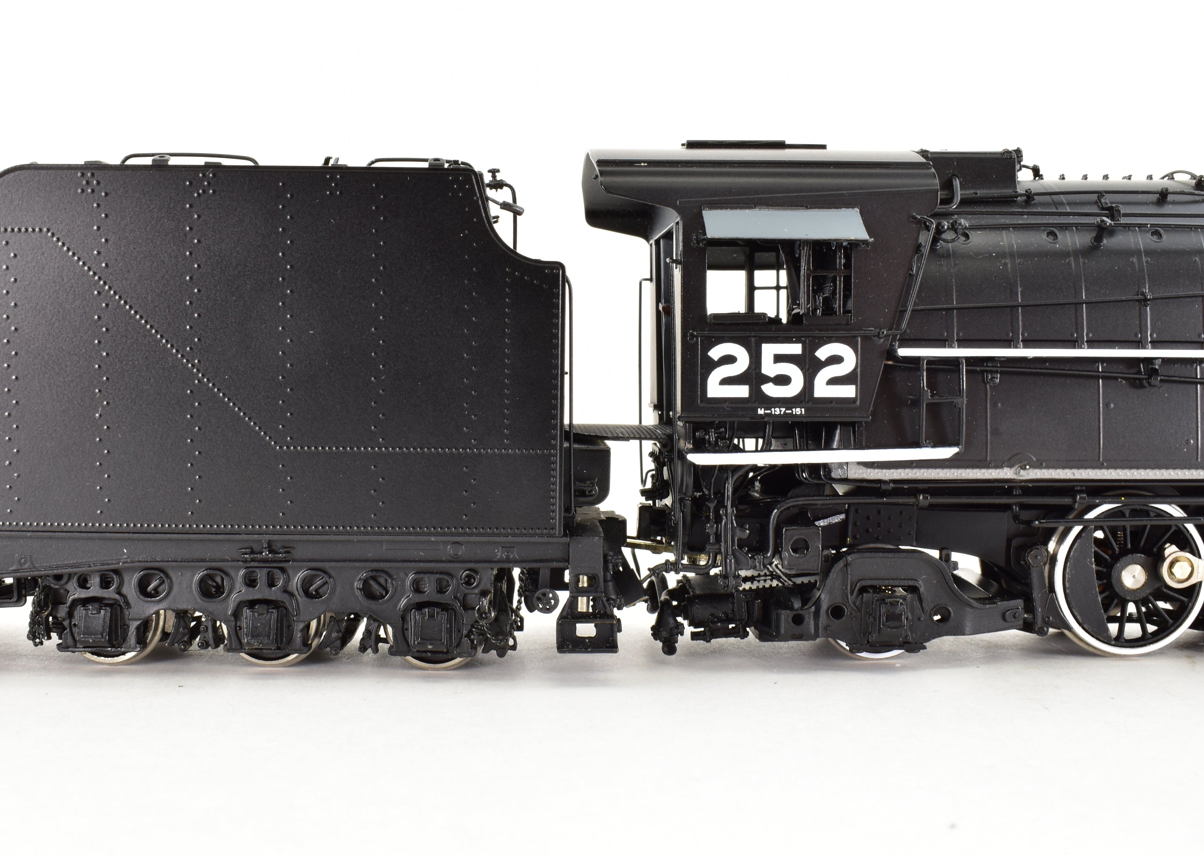 HO Brass Western Pacific 2-8-8-2 Class 251 V1 FP Black DCC & Sound by W&R