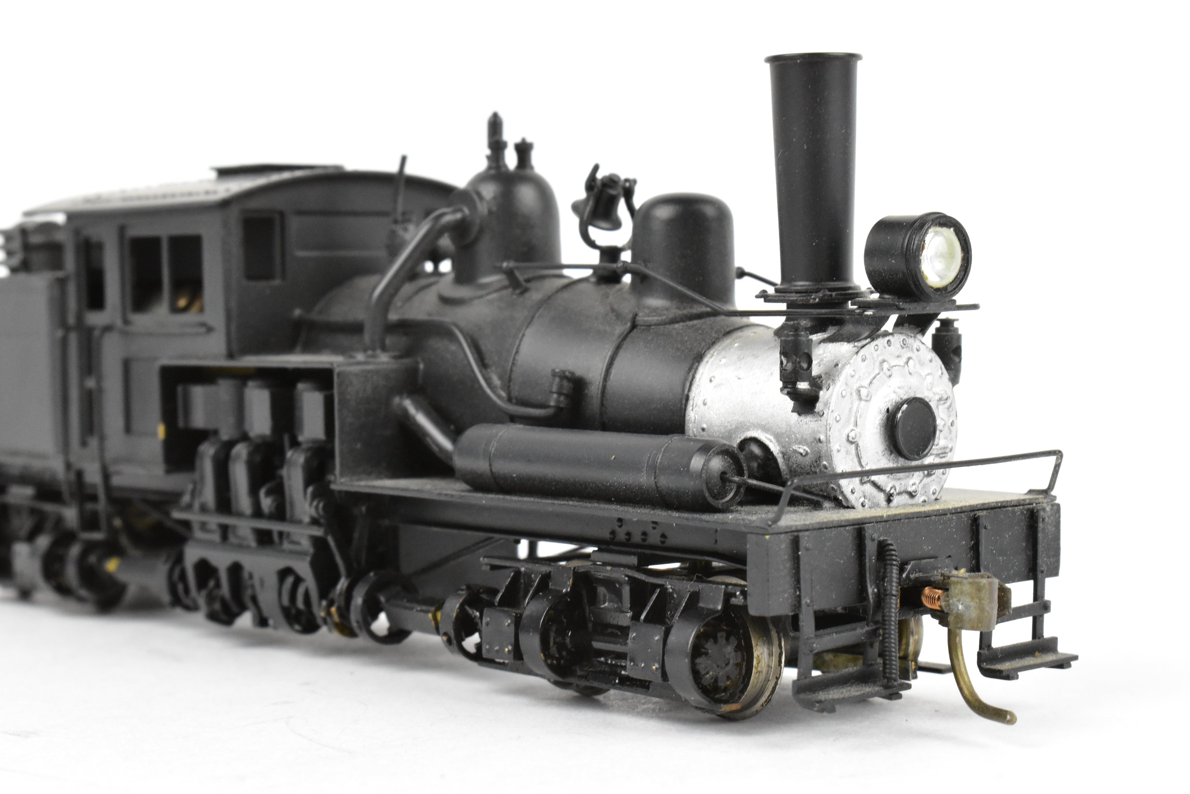 High - Quality HO Scale Brass PFM - United 2 - Truck Class B Shay Geared Locomotive for Model Railroads, CP Version Without Lettering