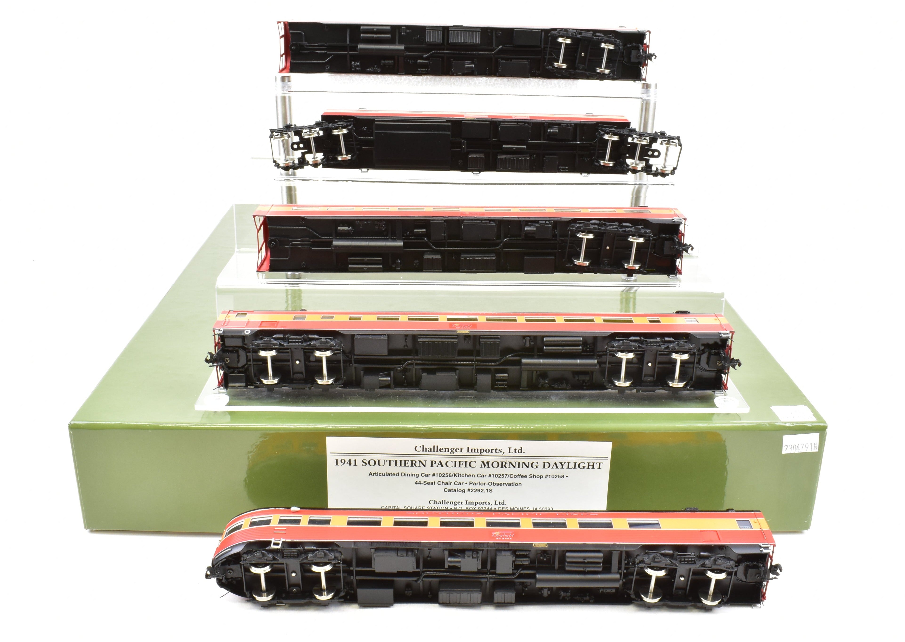 High - Quality HO Scale Brass Model Train CON CIL - Challenger Imports SP - Southern Pacific 1941 Morning Daylight 16 - Car Complete Full Train Set Along with 10 - Car Set and Two 3 - Car Add - On Sets FP