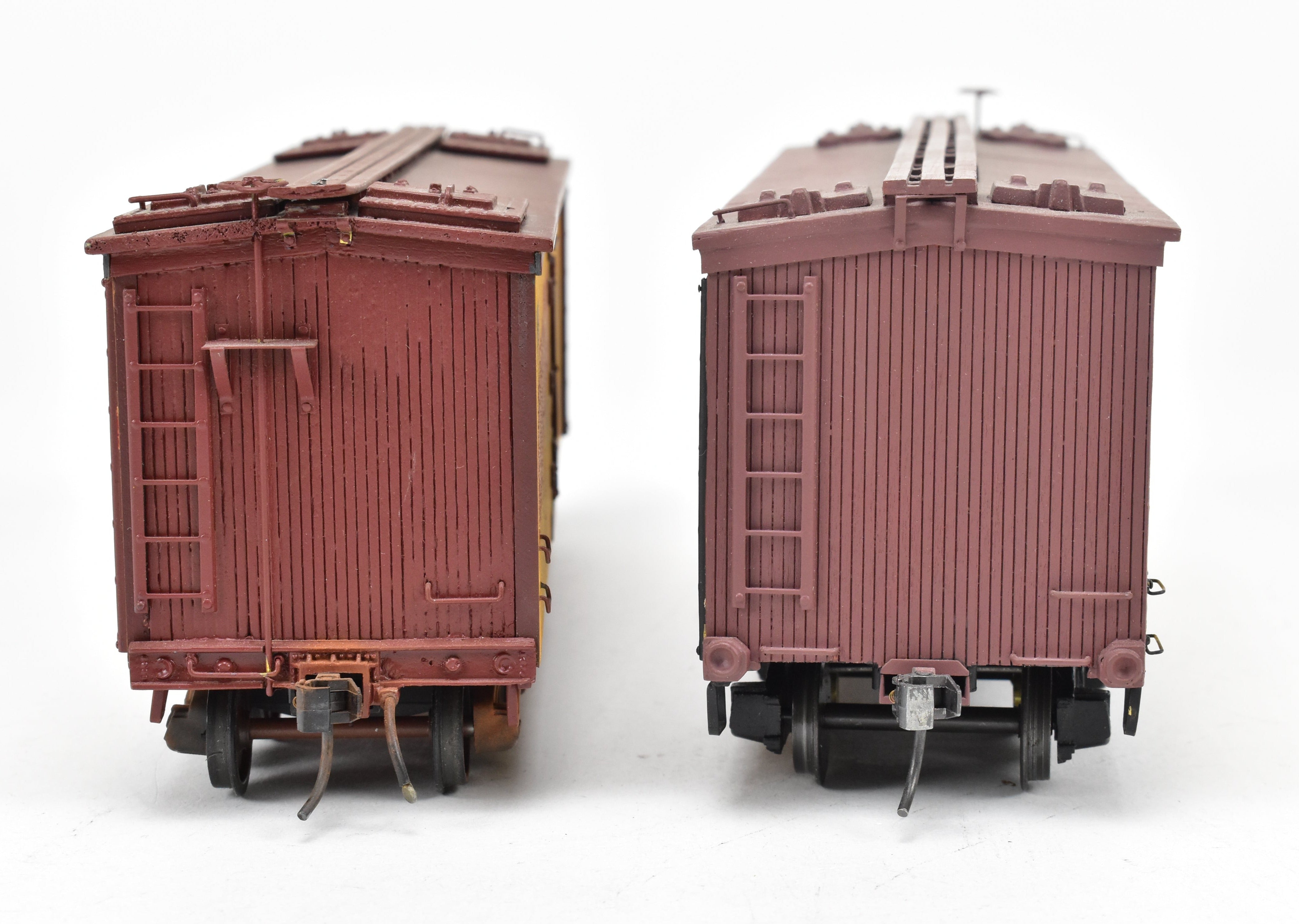 O Scale 36' Wood Beer Reefers: Schlitz & Old Heidelberg - 2 Professionally Built & Painted Models