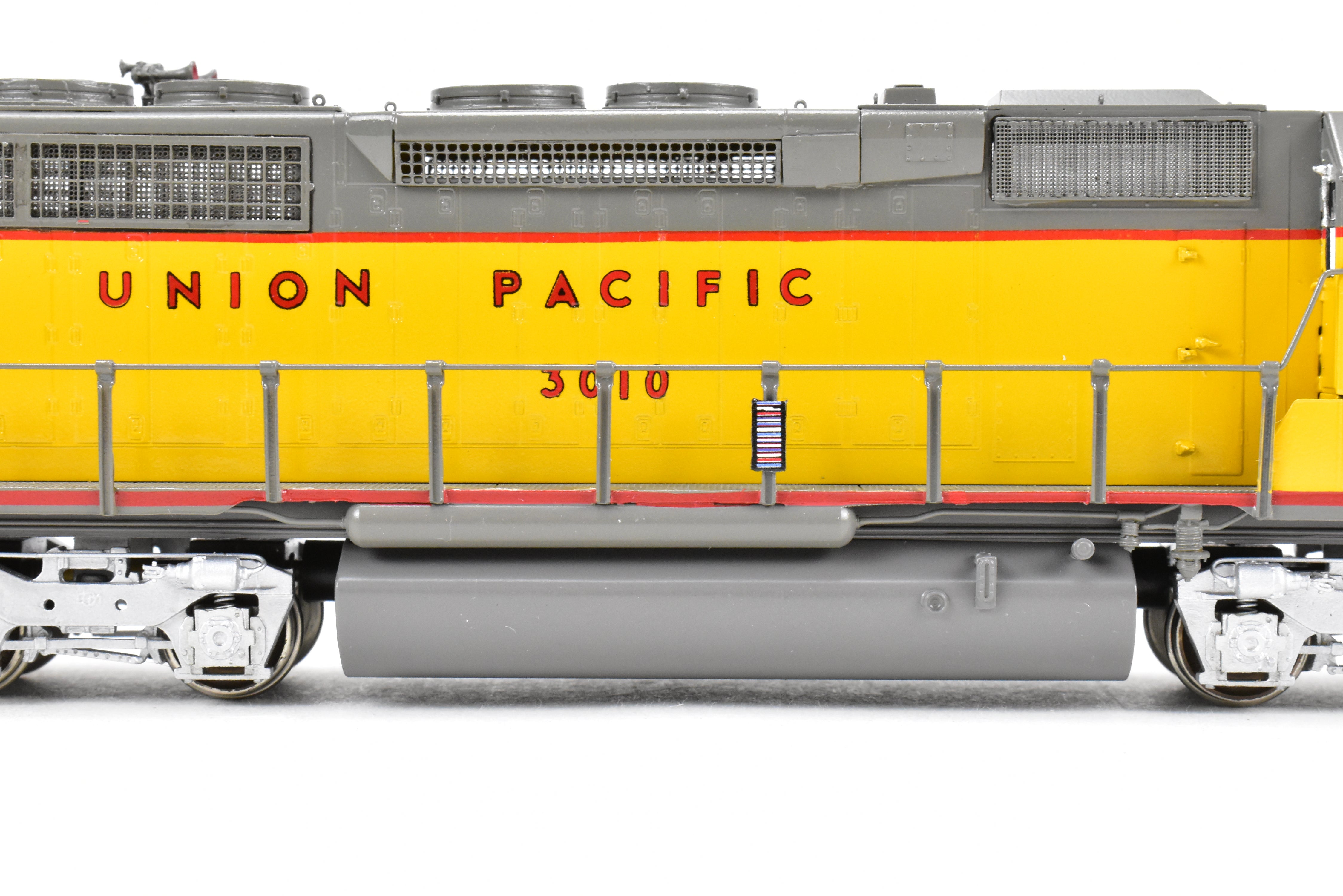 HO Scale Brass Model Train - Overland Models Inc. Union Pacific EMD SD40 Low Hood Custom Painted Locomotive No. 3010