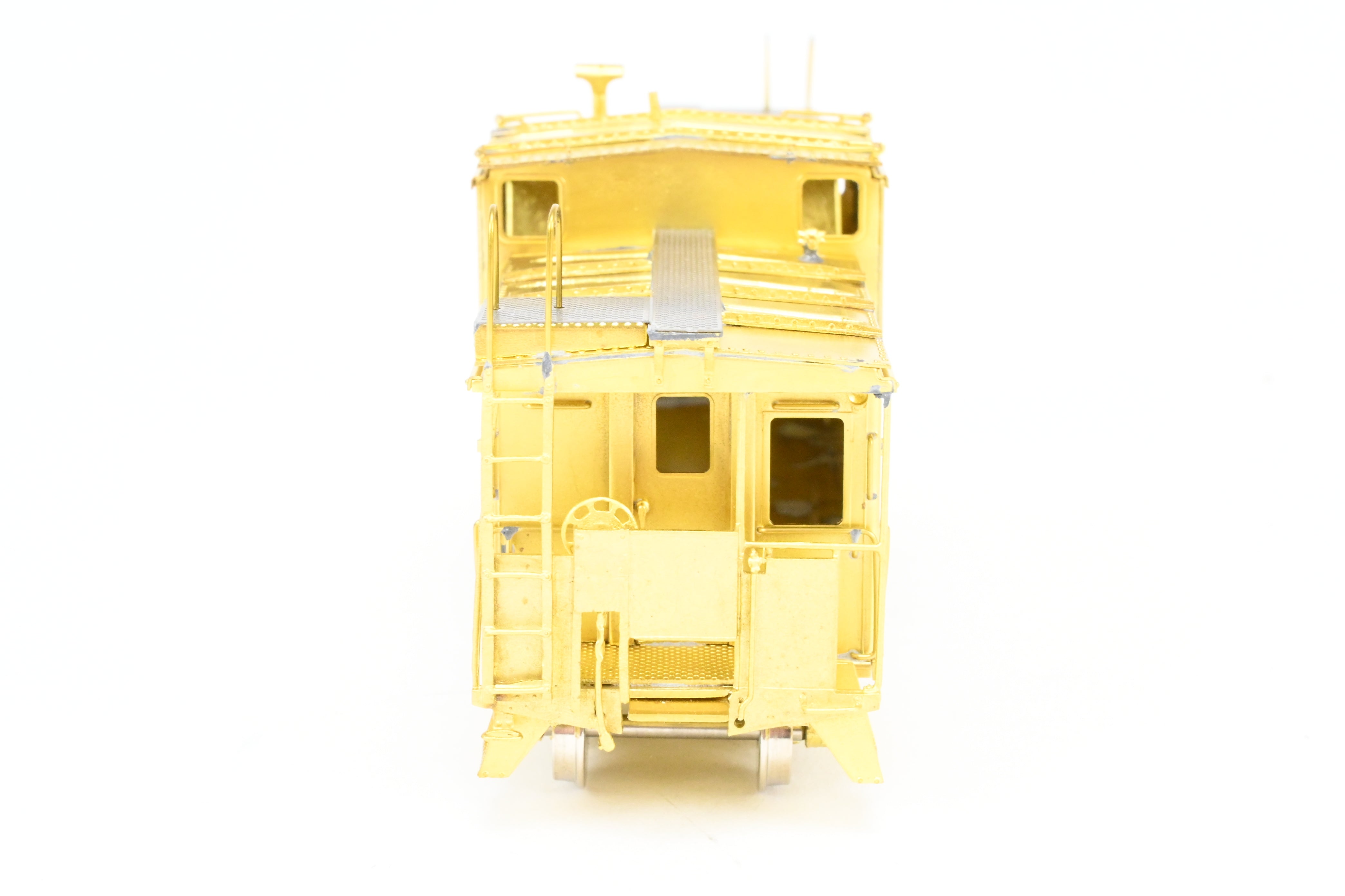 HO Scale Brass Connecting OMI - Overland Models, Inc. Spokane, Portland & Seattle International Wide Vision Caboose Model for Railroad Enthusiasts