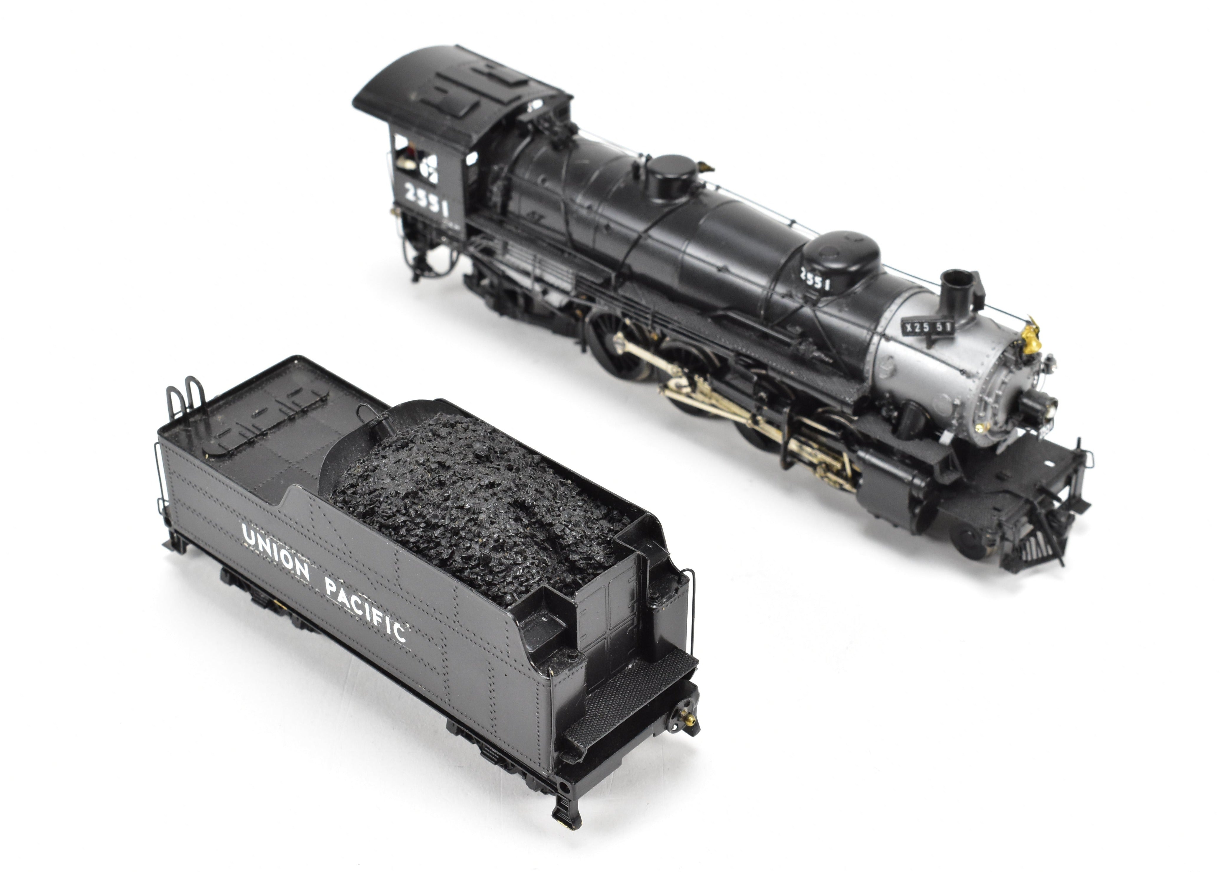 HO Scale Brass PFM - United Union Pacific USRA 2-8-2 #2551 with Can Motor Upgrade