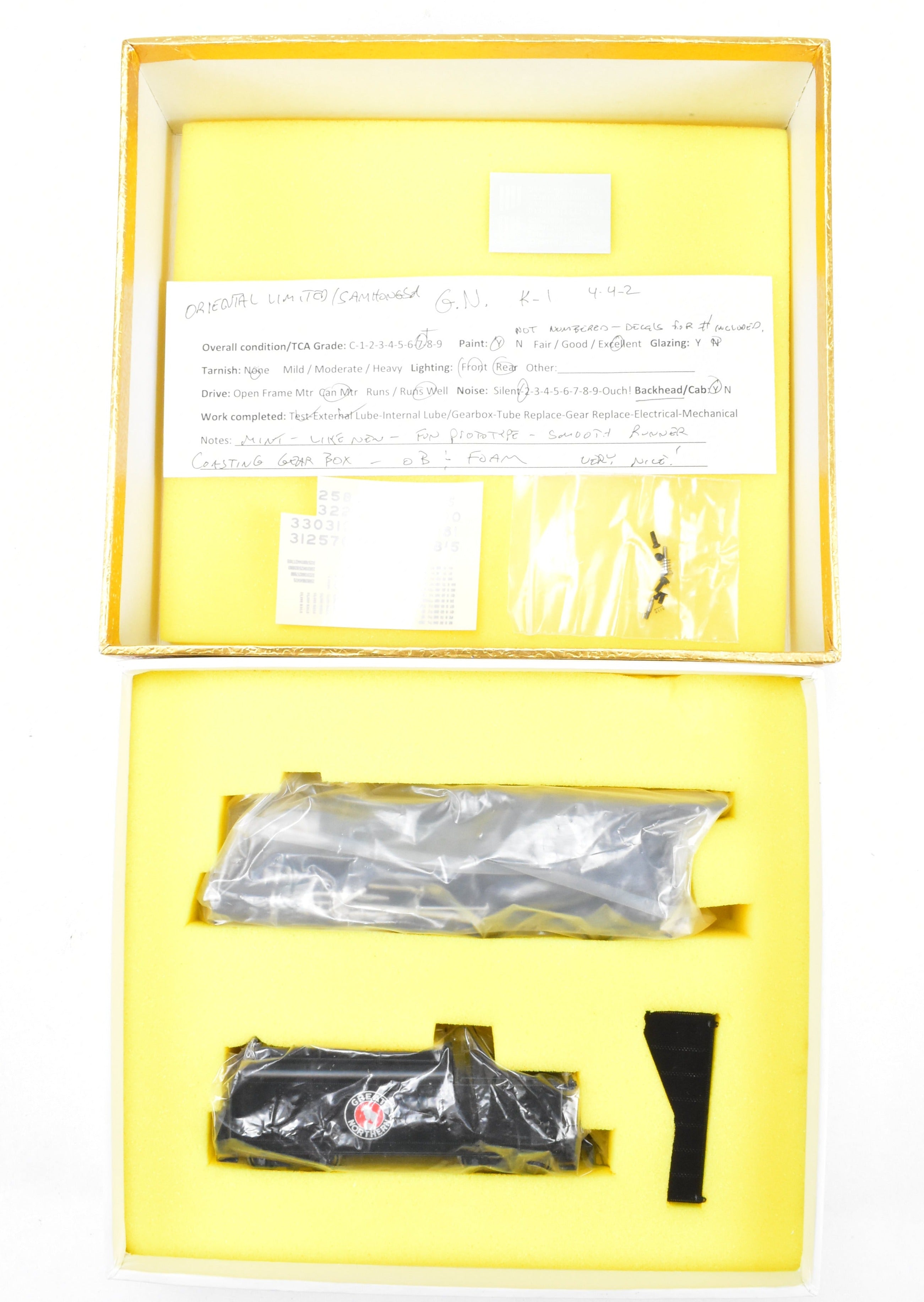 HO Scale Brass Great Northern Class K - 1 4 - 4 - 2 Factory - Painted Coasting Drive Model
