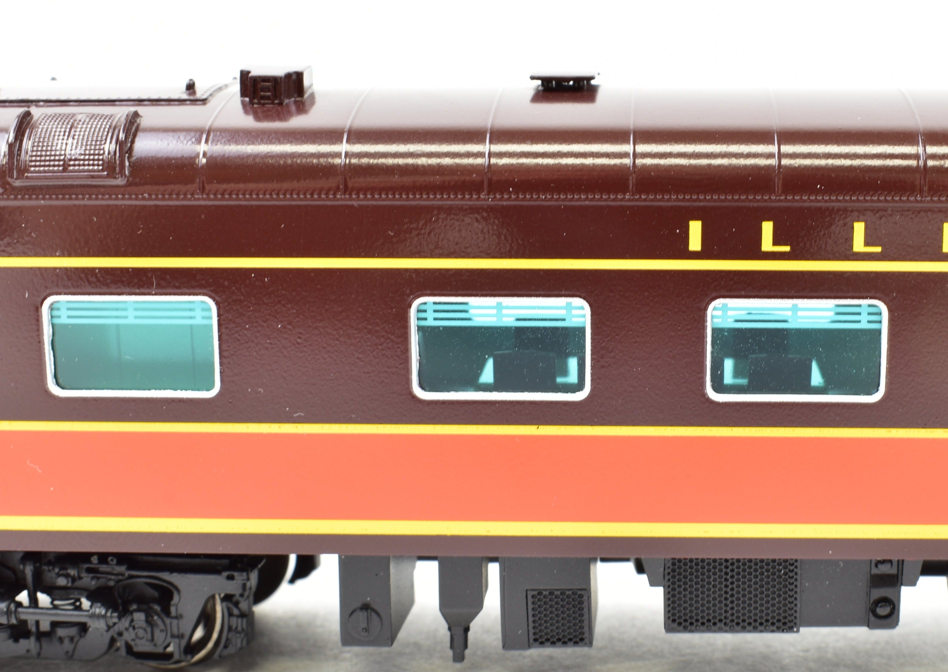 Illinois Central #1 HO Scale Brass Business Car, Factory Painted by Railway Classics