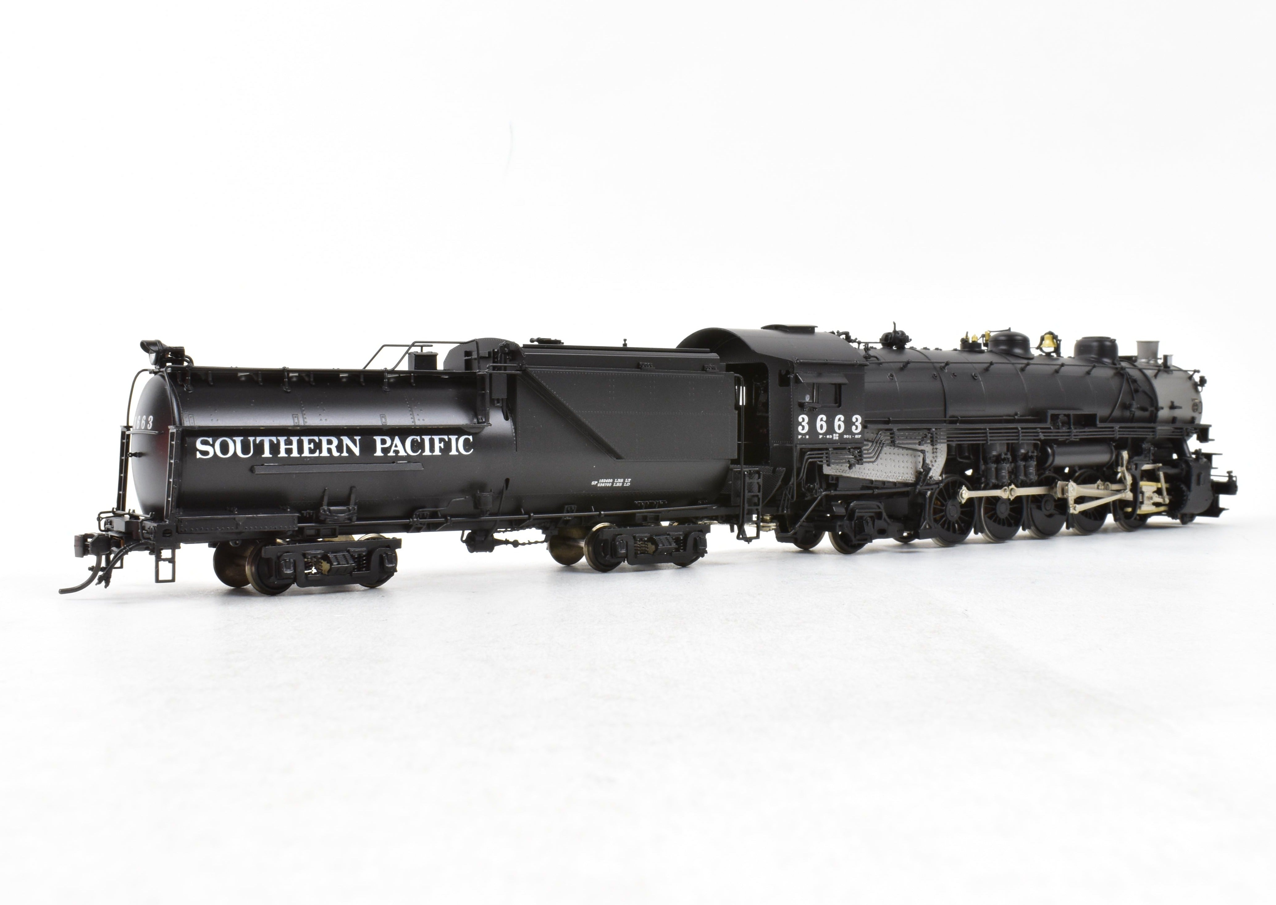 HO Scale Brass Precision Scale Co. Southern Pacific F-3 2-10-2 Factory Painted Locomotive Model No. 3663