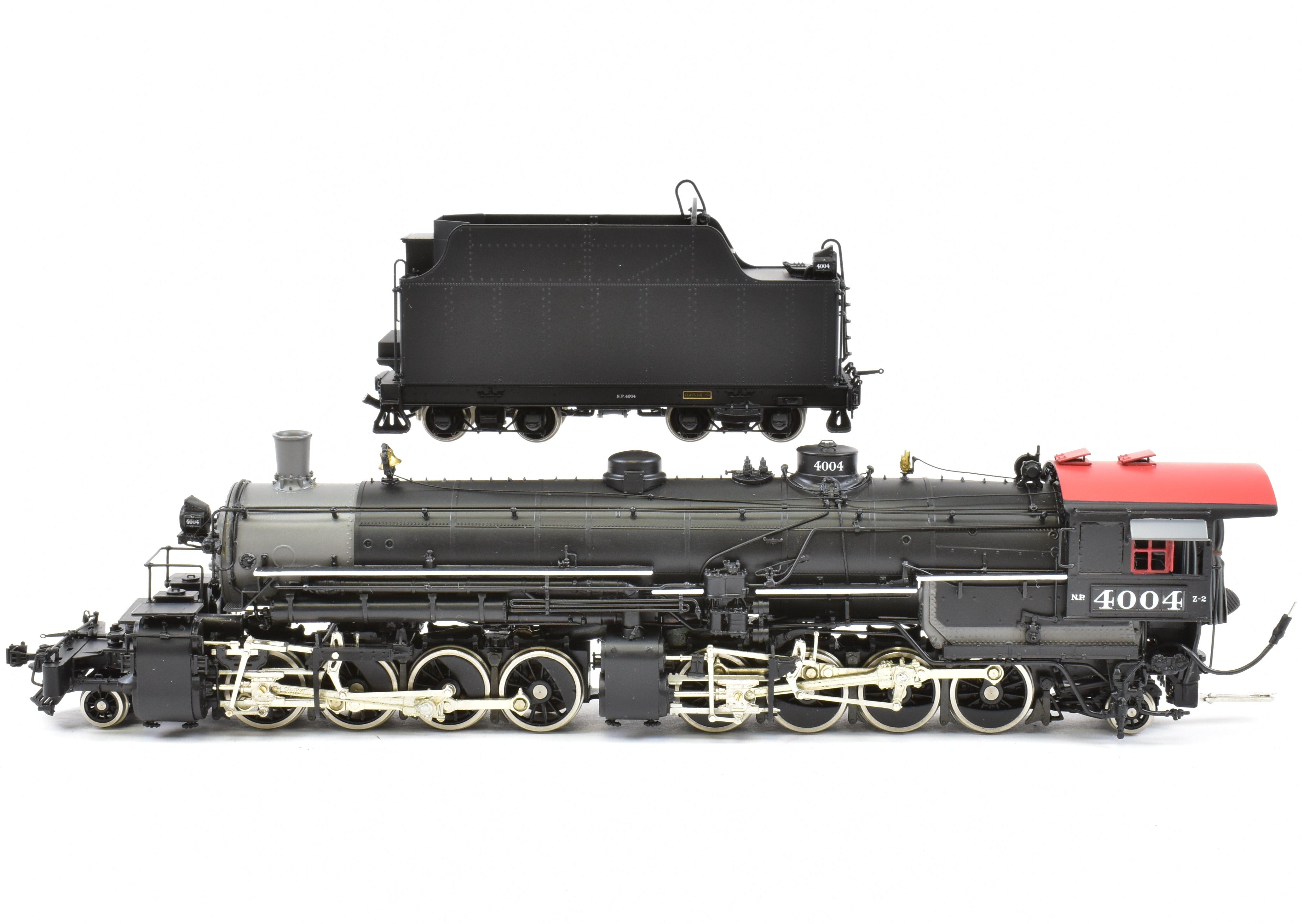 HO Scale Brass Model Train - W&R Enterprises Northern Pacific Class Z - 2 2 - 8 - 8 - 2 Version 3 Factory Painted Locomotive No. 4004