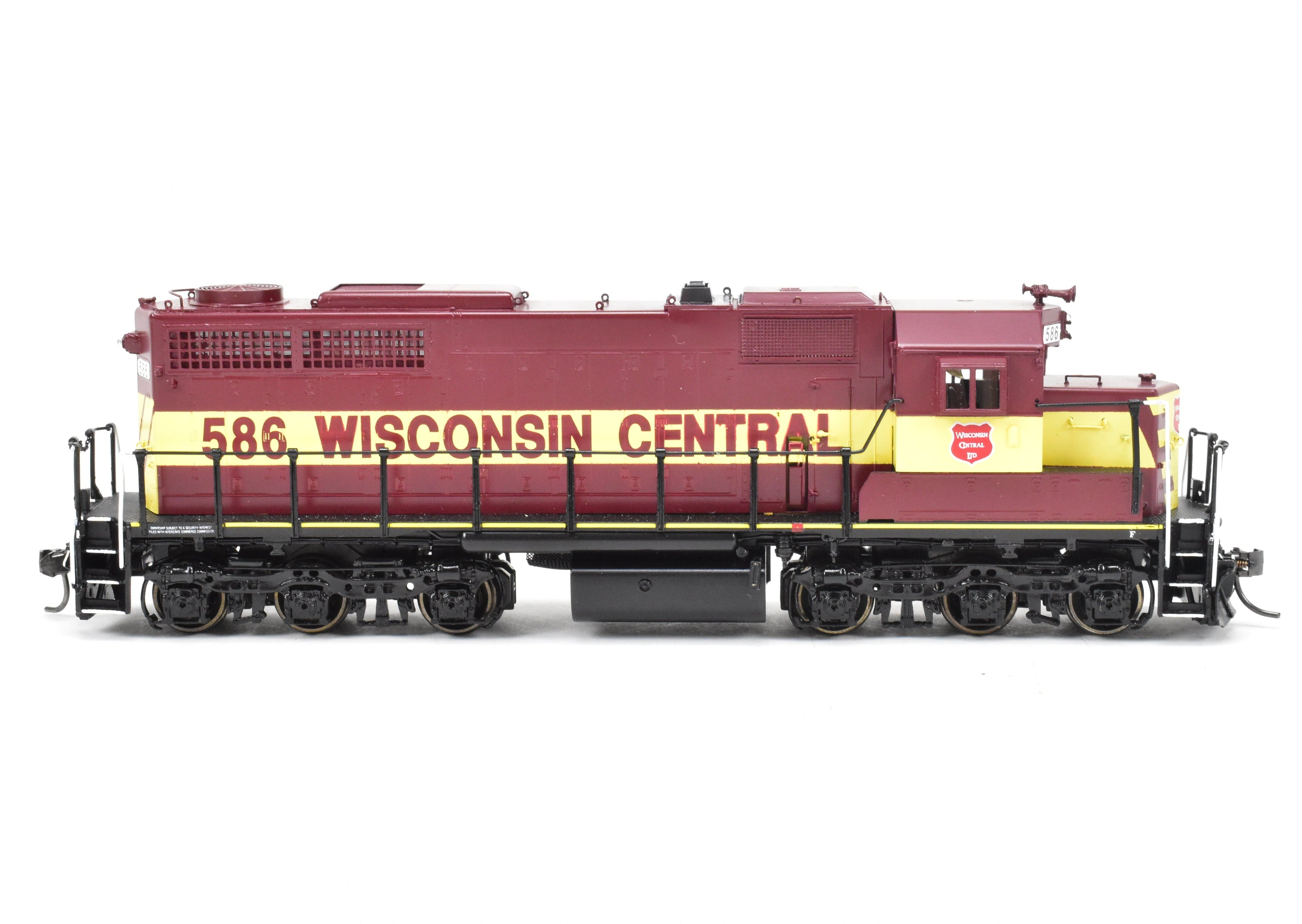 HO Scale Brass Diesel Locomotive - Overland Models, Inc. WC - Wisconsin Central EMD SDL39 Factory Painted Model No. 586