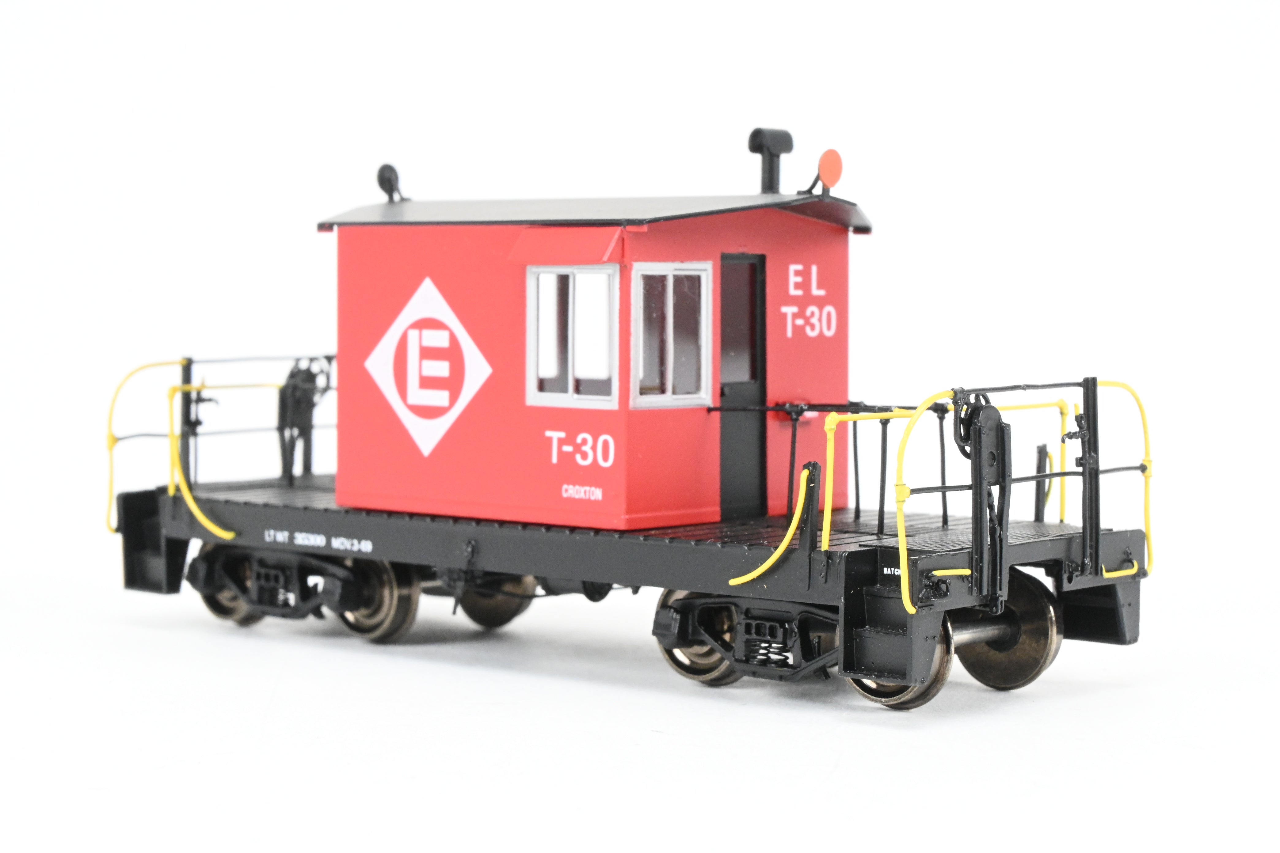HO Brass OMI Erie Lackawanna Factory-Painted Transfer Caboose No. T-30