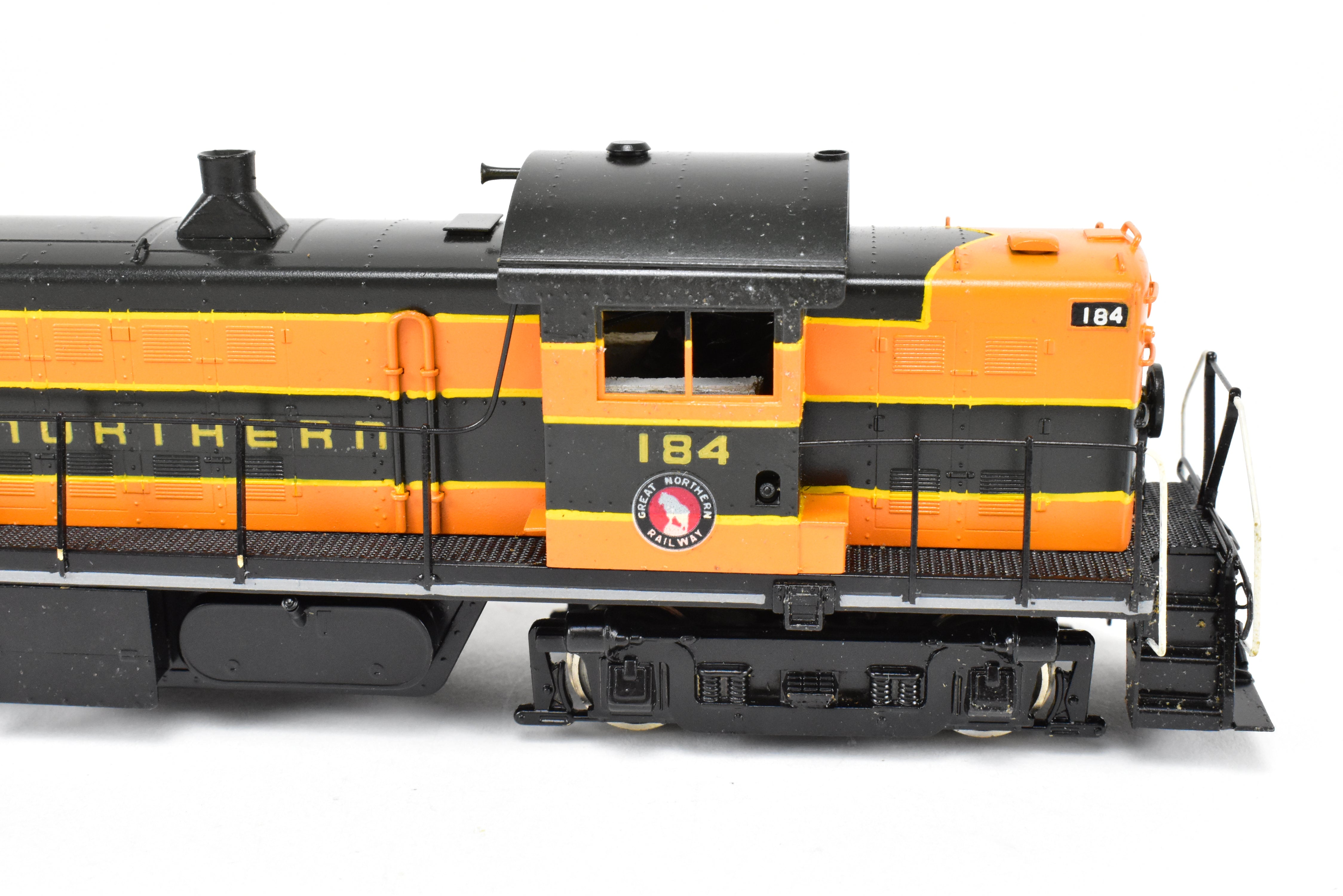HO Scale Brass ALCO RS-1 Road Switcher Model in Great Northern Green/Orange #184