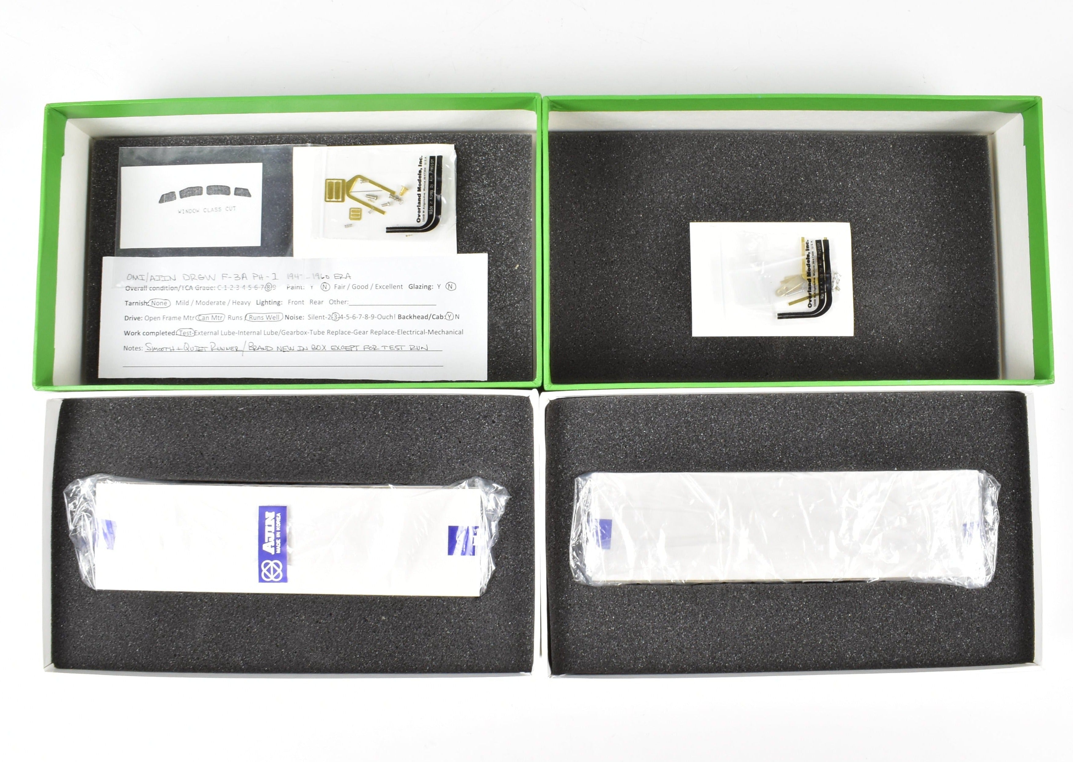 HO Brass OMI D&RGW EMD F-3 A/B Set Phase-1 1947 - 1960 Era Models