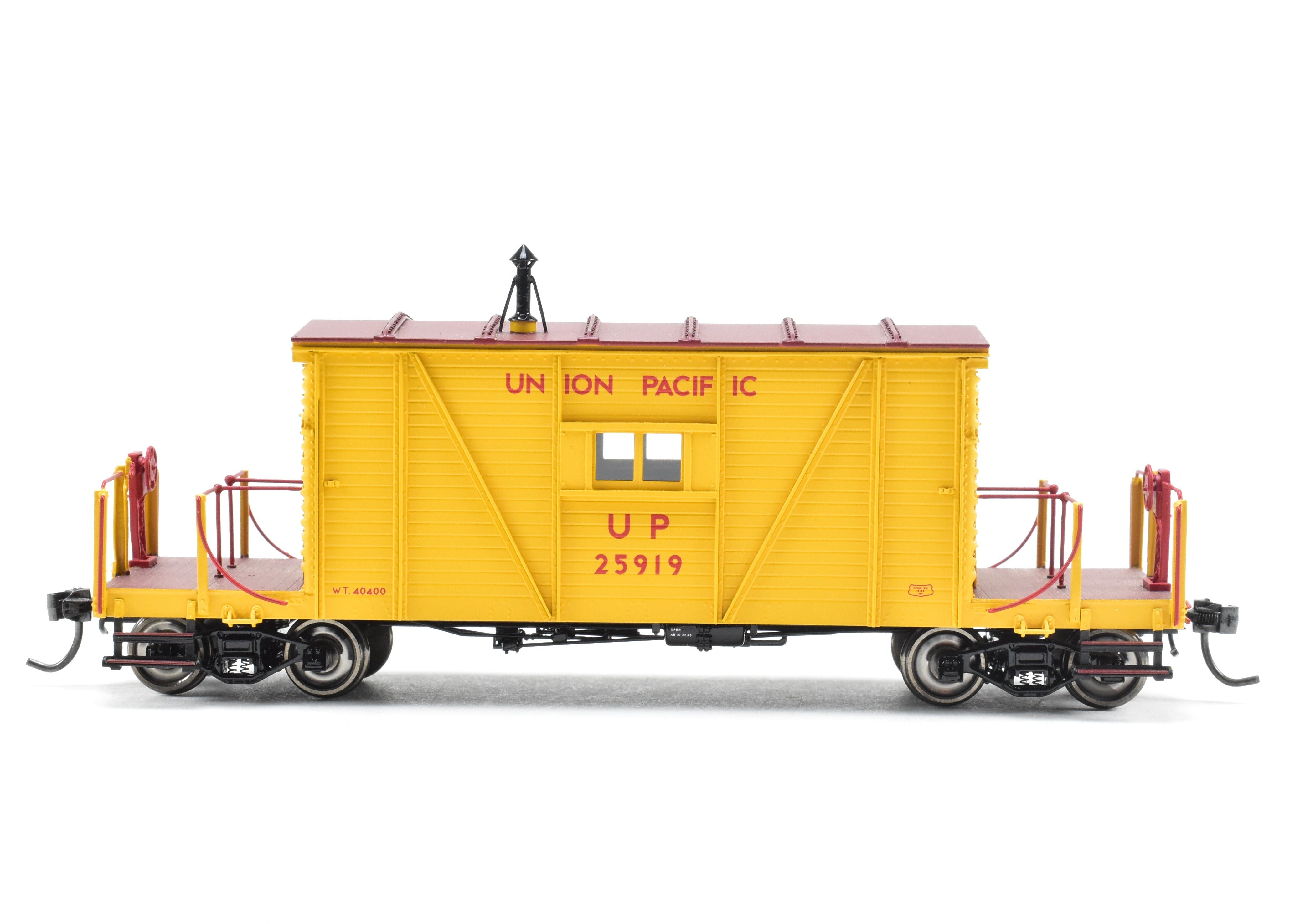 HO Scale Brass Union Pacific Wood Transfer Caboose F/P No. 25919 by OMI
