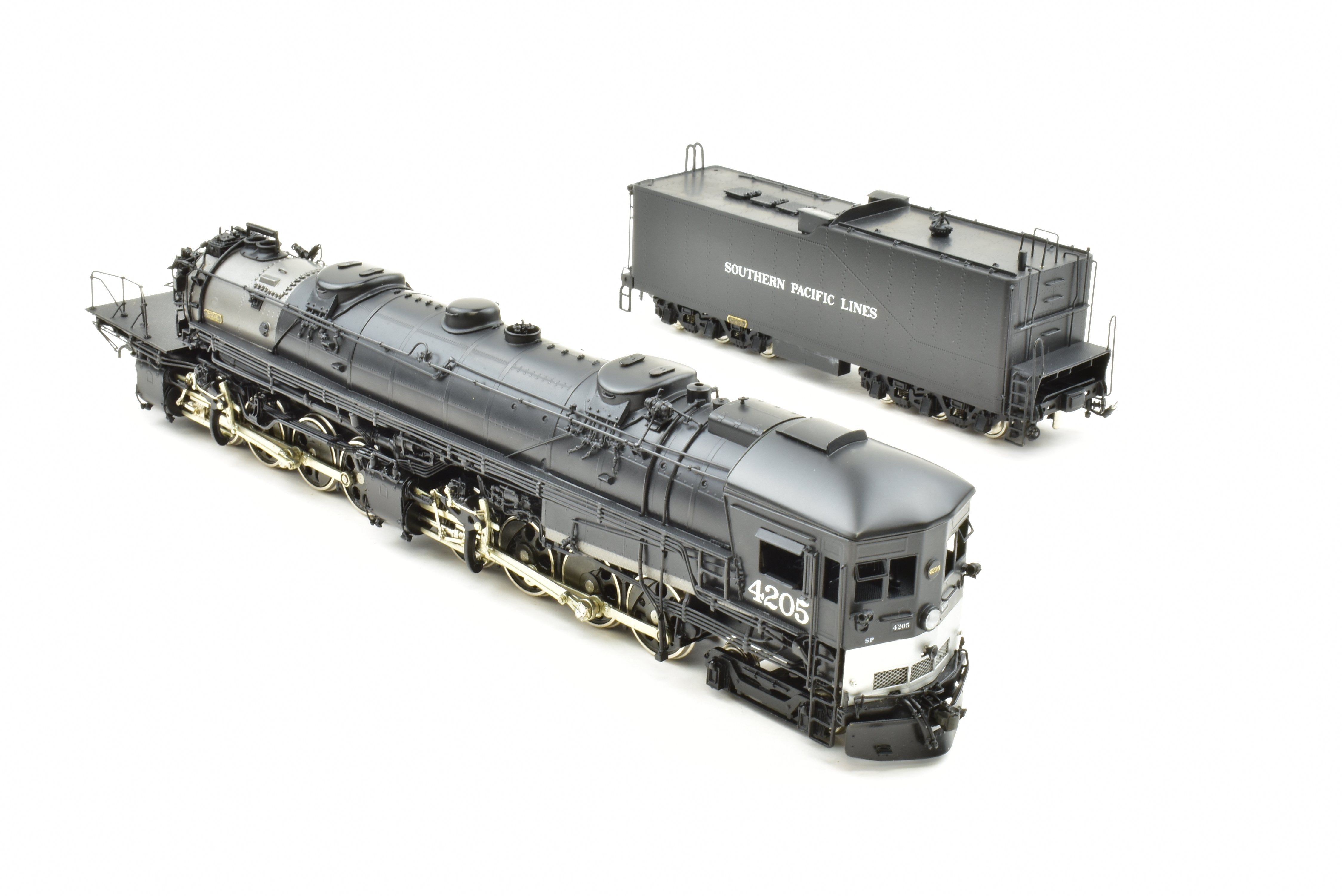 HO Scale Brass Key Imports Southern Pacific AC - 10 4 - 8 - 8 - 2 Cab Forward Locomotive #4205