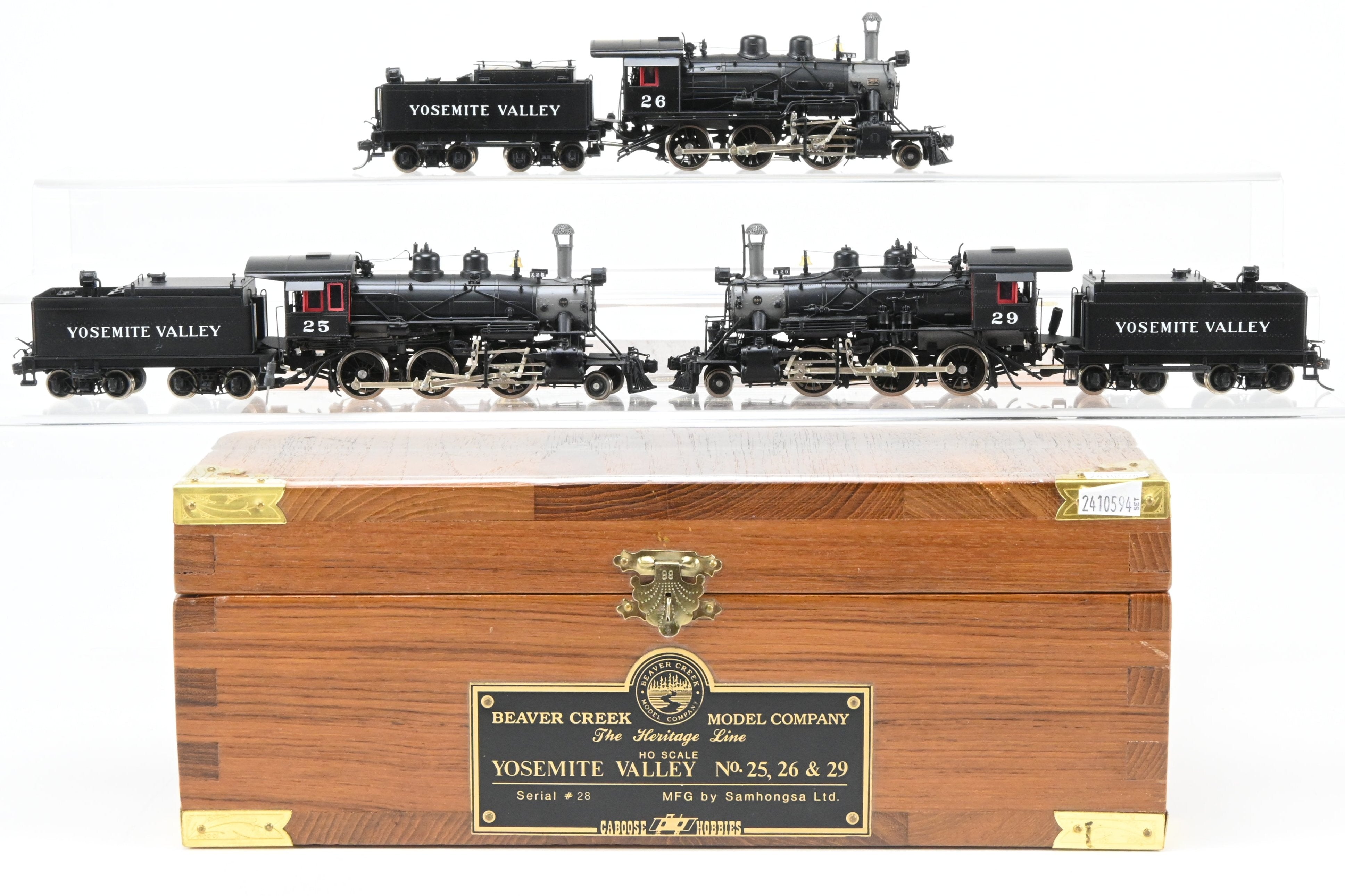 HO Brass 3-Locomotive Set from Beaver Creek - Heritage Line Serial #28
