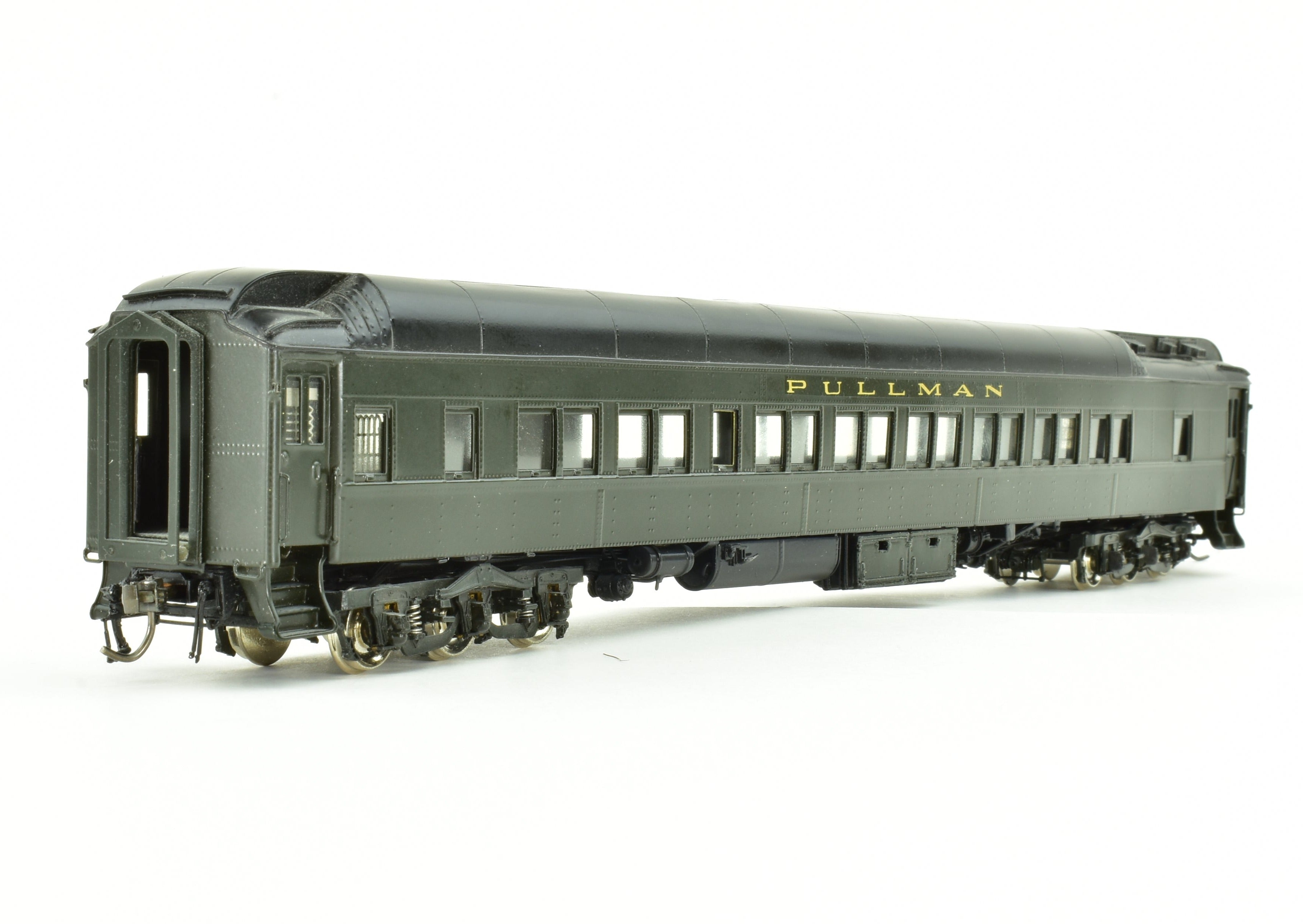 High - Quality HO Scale Brass Precision Scale Co. Pullman 80 - Foot Sleeper 14 - Section Tourist Car Model Plan 3958A with Ice and Air FP