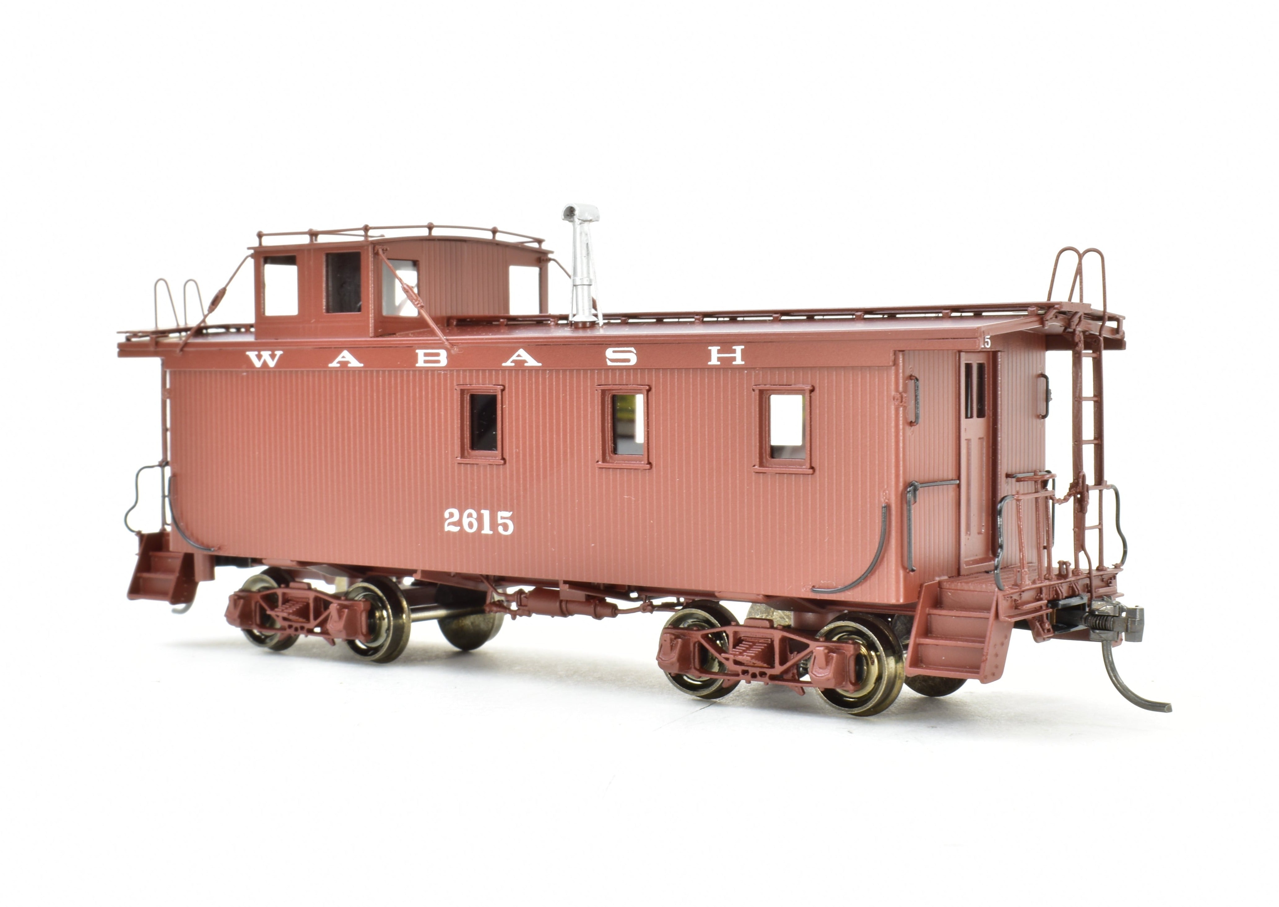 HO Scale Brass Wabash Wood Side Caboose FP #2615 by OMI Overland Models