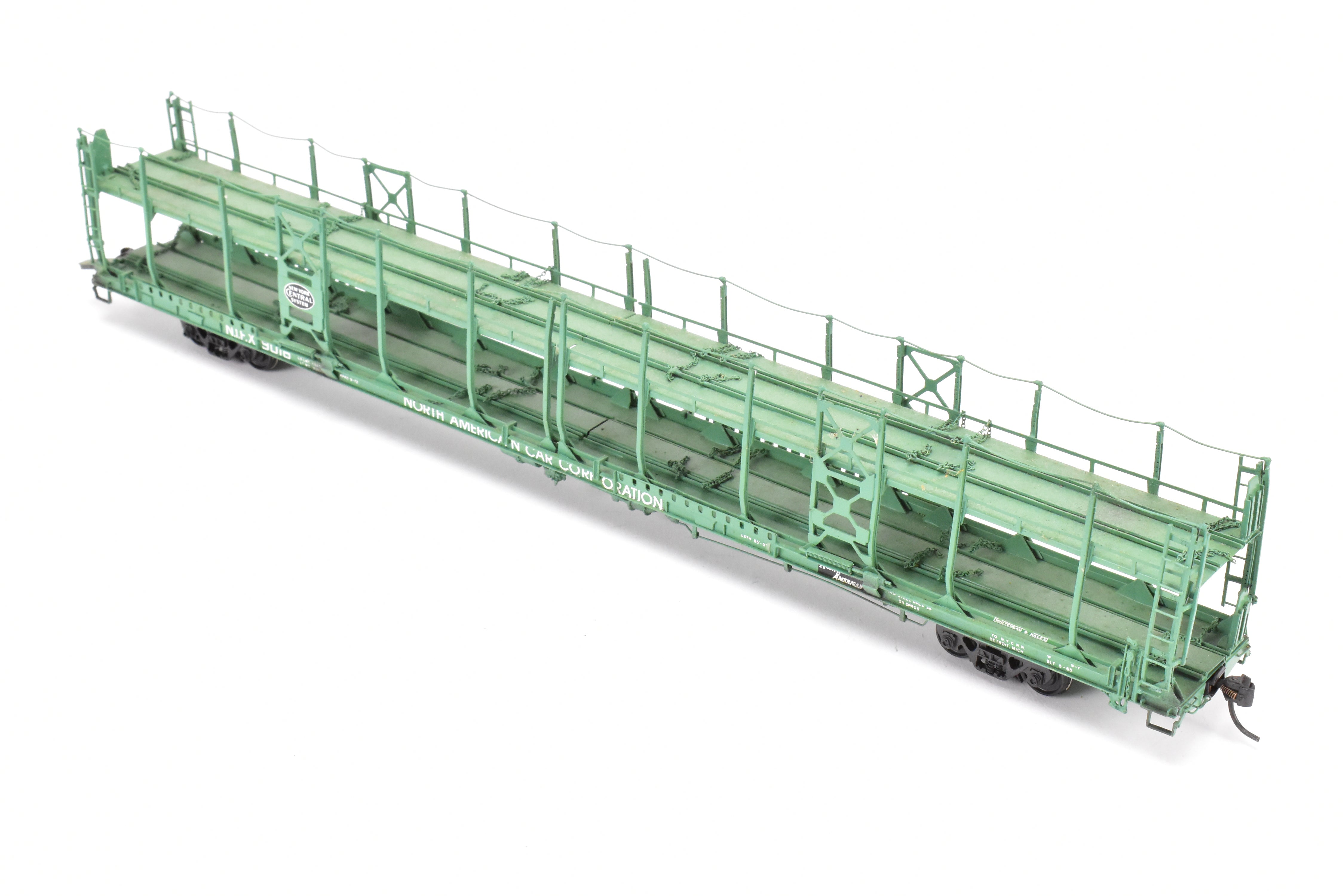 HO Brass OMI NYC - New York Central Bi - Level Auto Rack Factory - Painted NIFX Model