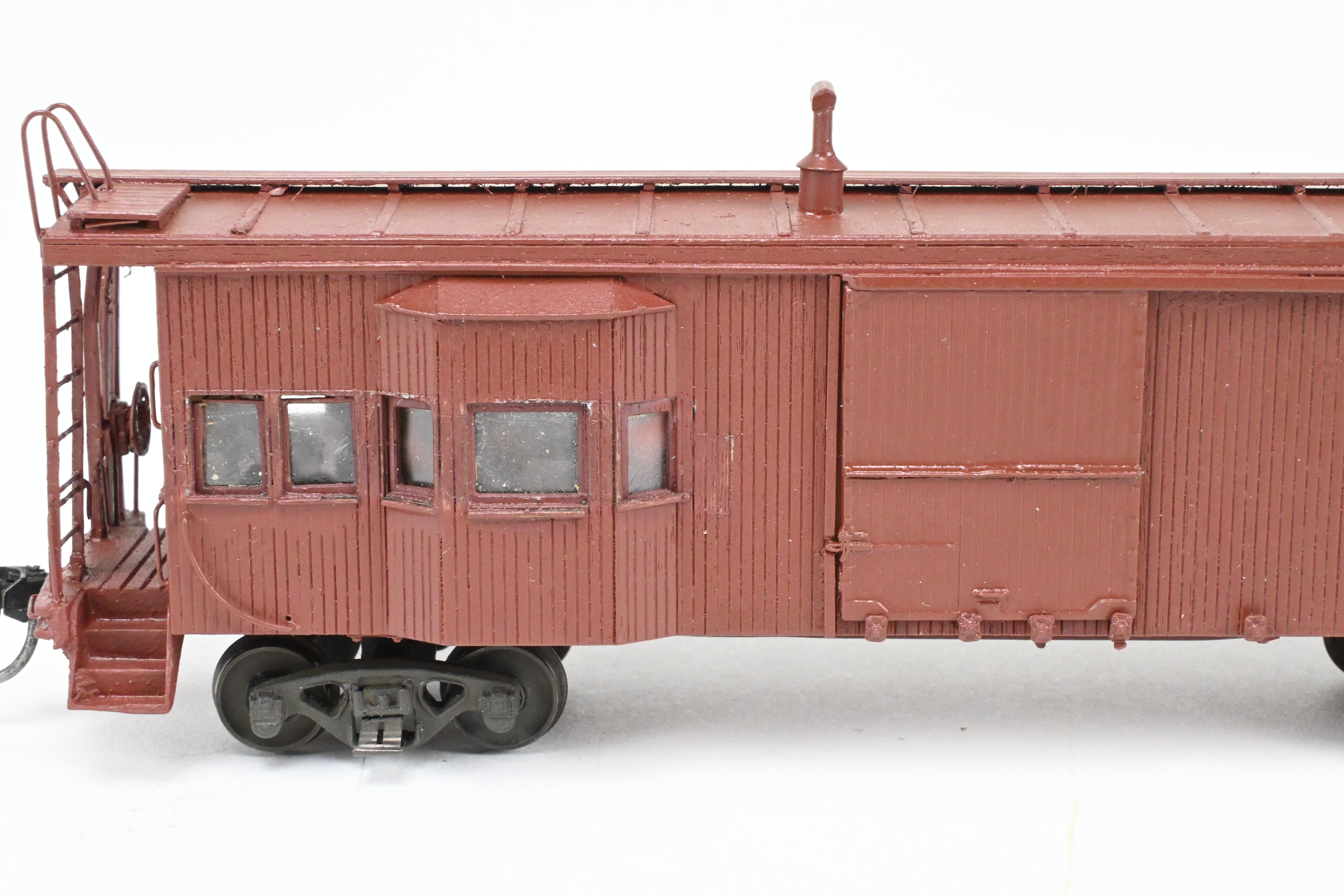 HO Scale Wood Missouri Pacific Bay Window Caboose Scratch Built by Joe G. Collias in REBOXX