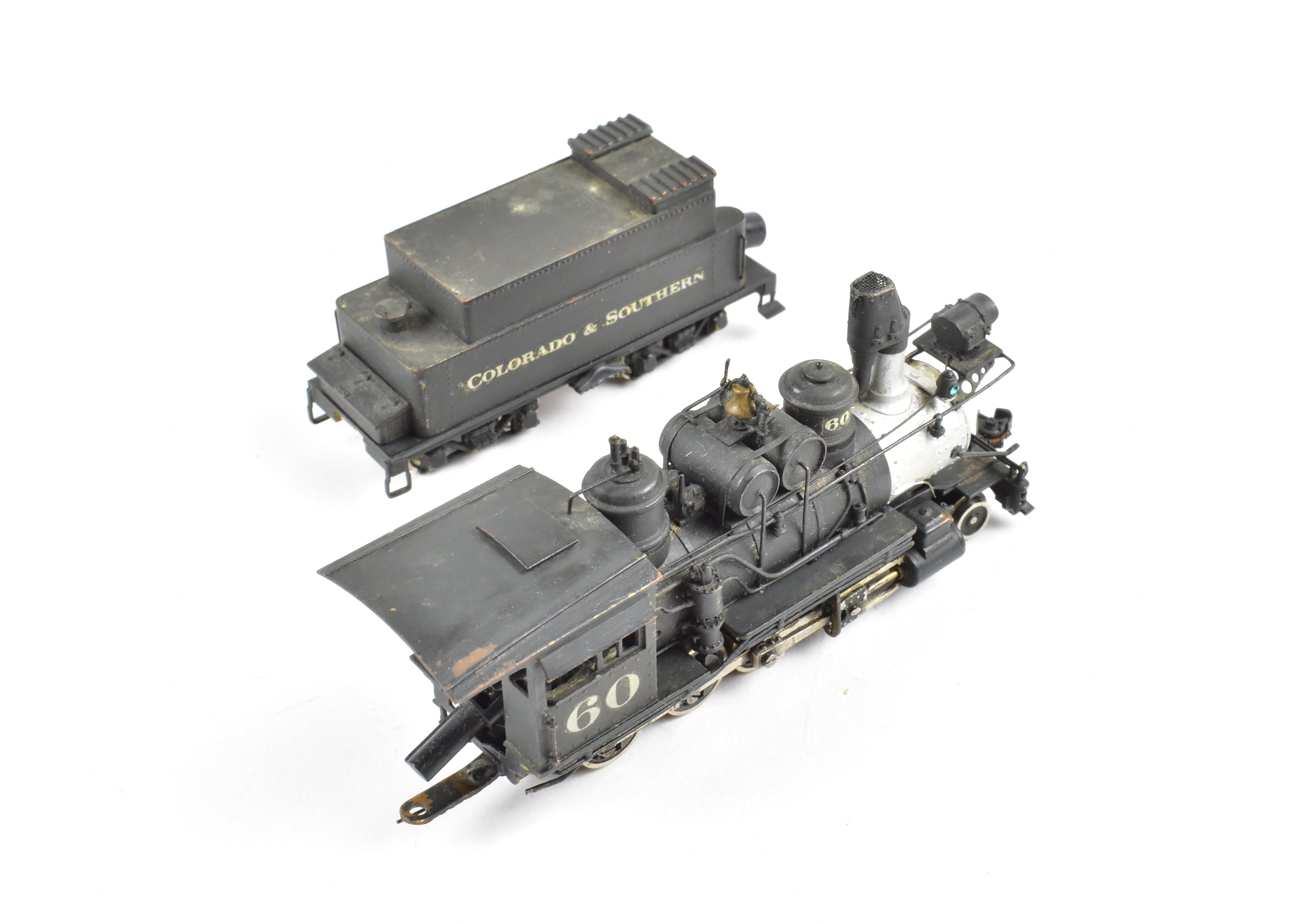 HOn3 Scale Brass Pacific Fast Mail (PFM) Model Train - United C&S - Colorado & Southern #60 2-8-0 Custom Painted Locomotive