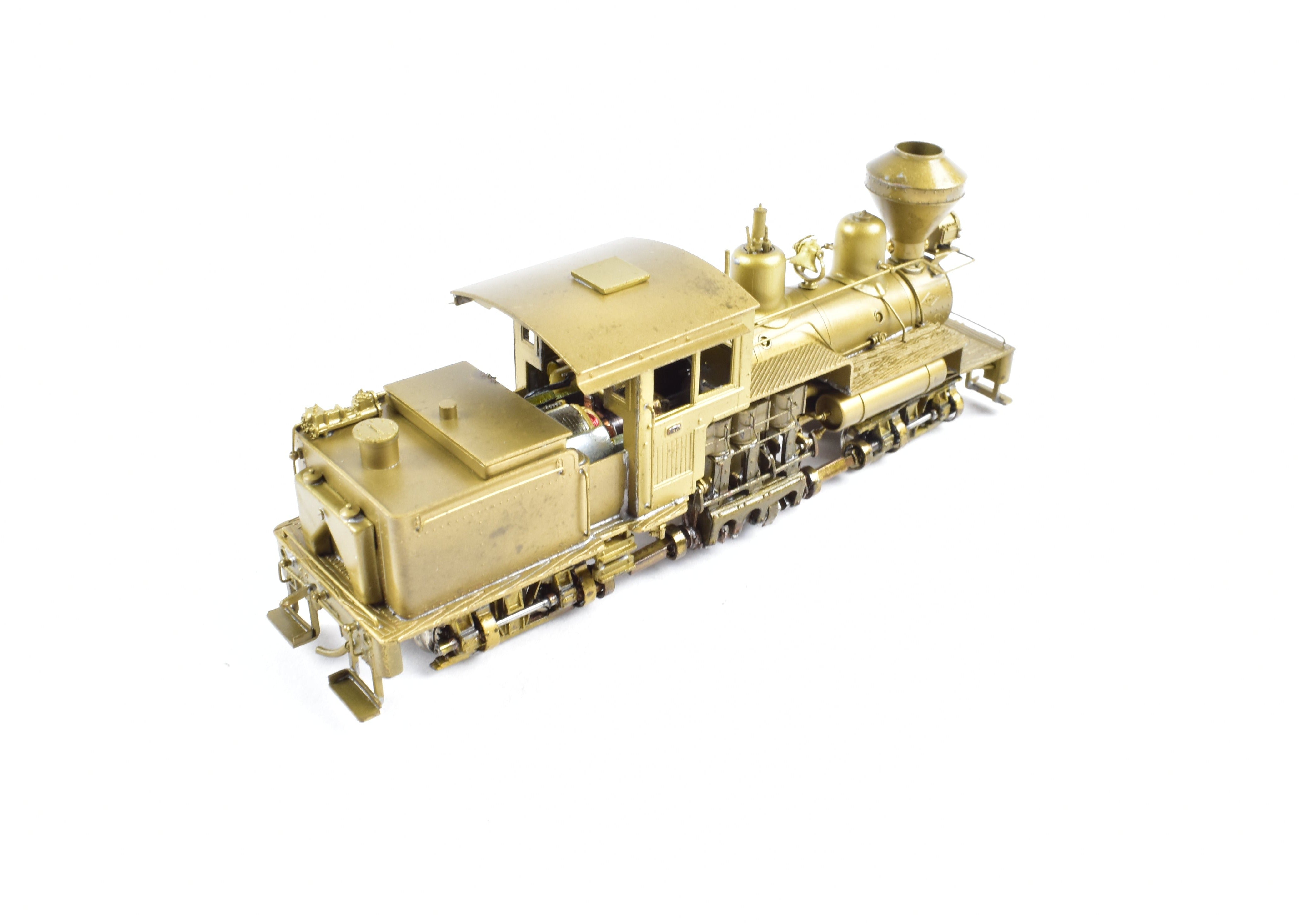 HOn3 Scale Brass Model Train - Pacific Fast Mail (PFM) - United Cowichan Railroad 25 - ton Shay Locomotive