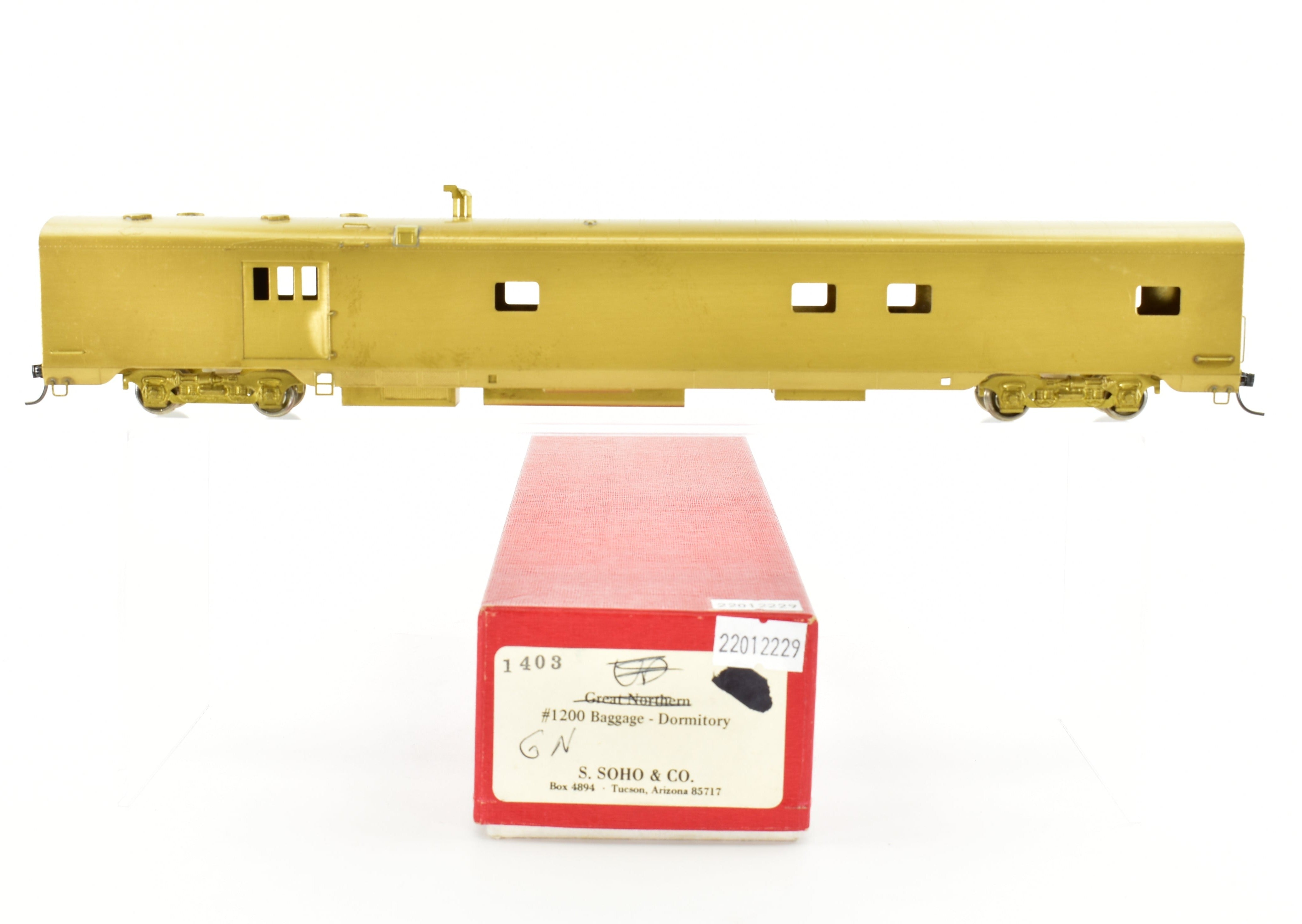1976 HO Brass S. Soho & Co. Great Northern Empire Builder #1200 Baggage - Dormitory Car