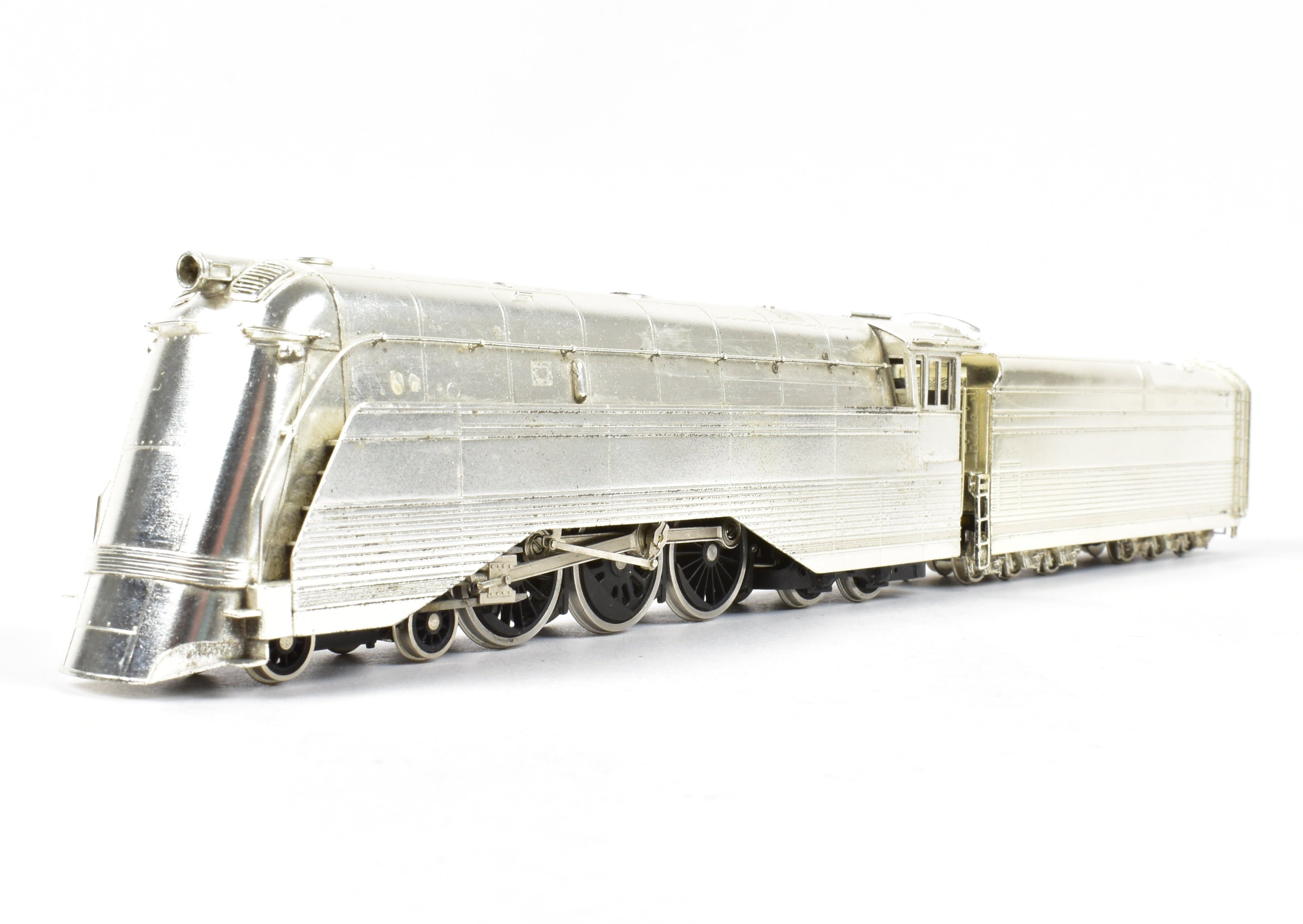 HO Brass NPP Nickel Plated CB&Q Burlington Route 4-6-4 S-4A Streamlined Hudson No. 4000