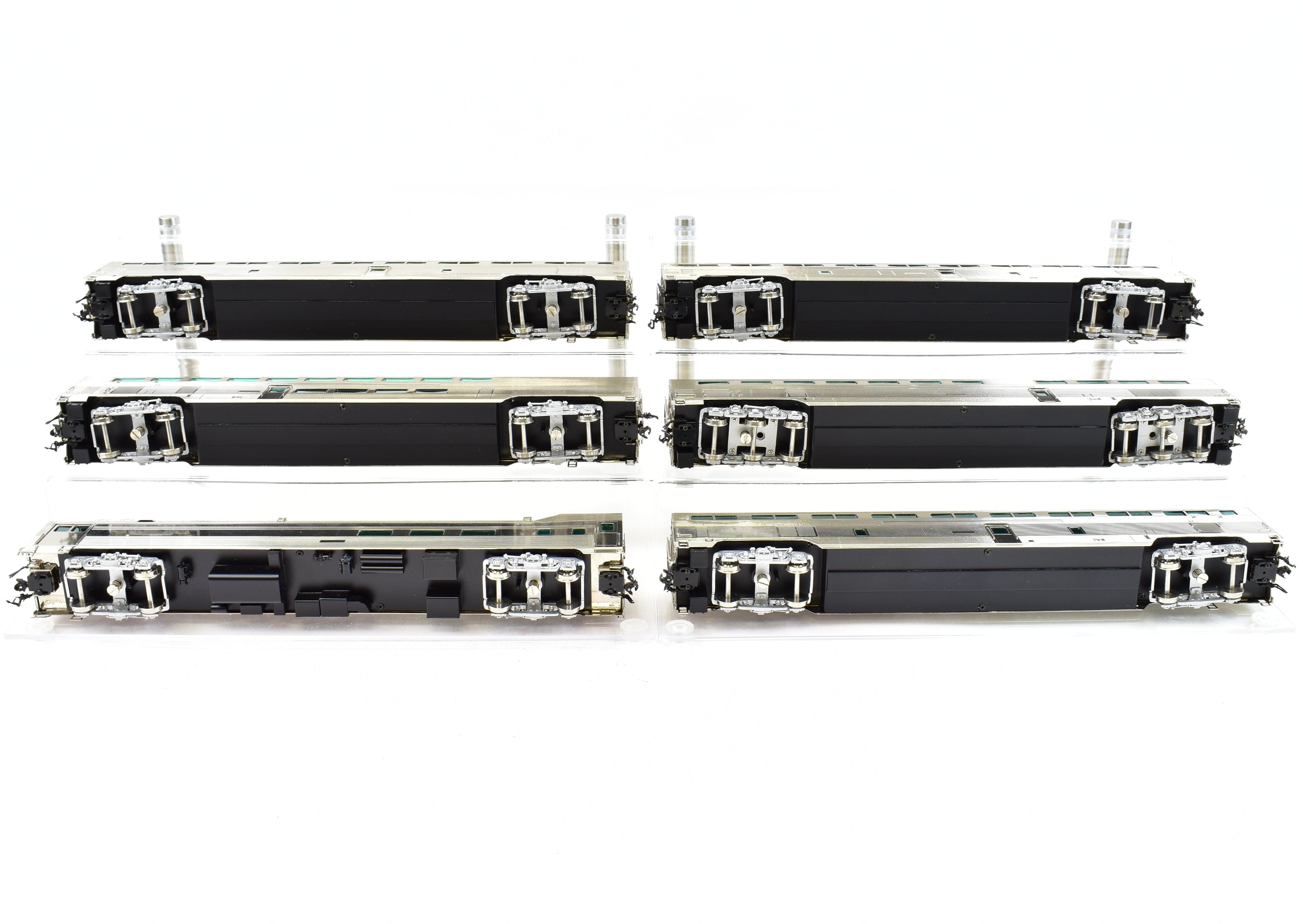HO Brass CON Hallmark Models ATSF Santa Fe High-Level 6-Car Super Crown Special Revised Set