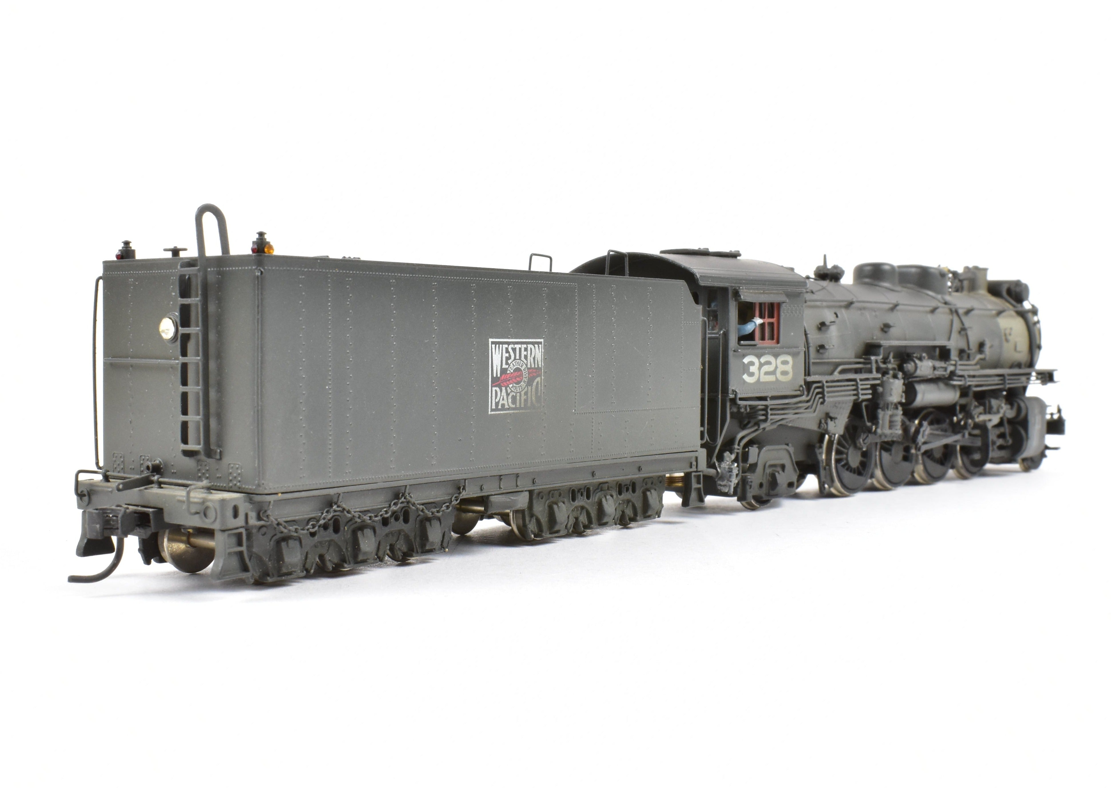 HO Scale Brass Pacific Fast Mail (PFM) - United Western Pacific MK - 60 2 - 8 - 2 Mikado Locomotive Model, Custom Painted and Weathered for Collectors