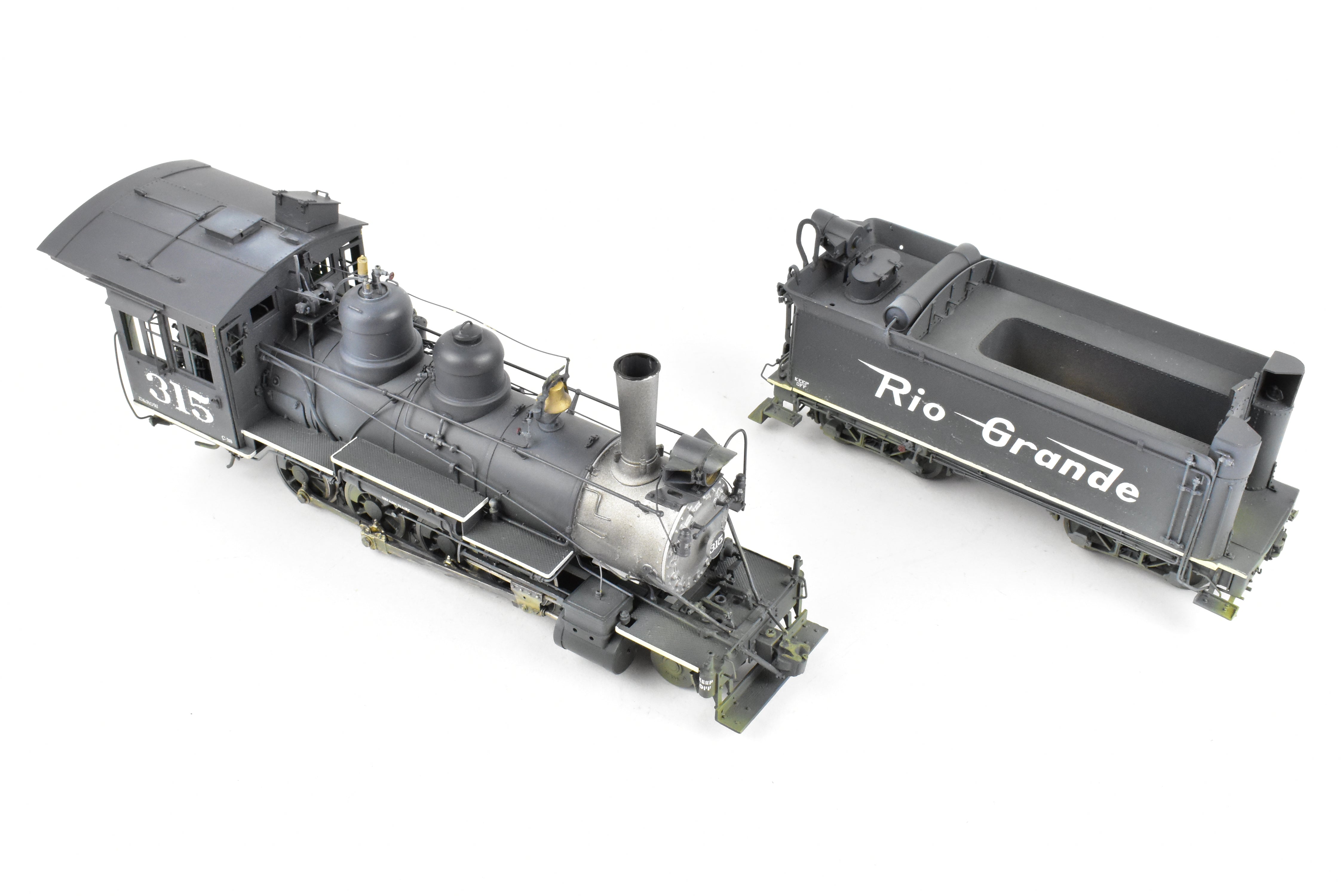 Brass OMI - Overland Models D&RGW C-18 2-8-0 #315 Weathered 1940s Switching Locomotive