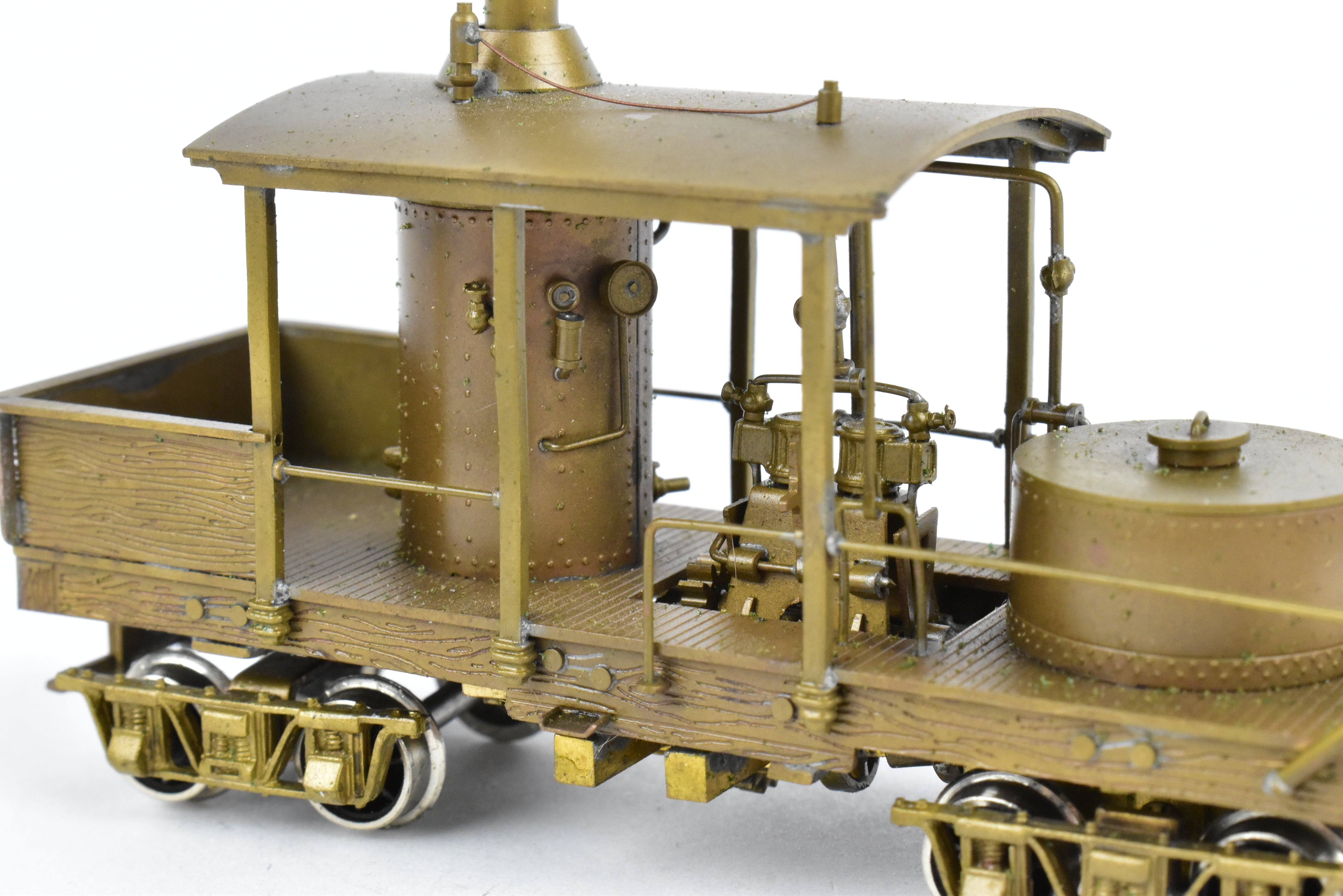 HO Scale Brass NWSL 12-Ton Climax Vertical Boiler Logging Locomotive