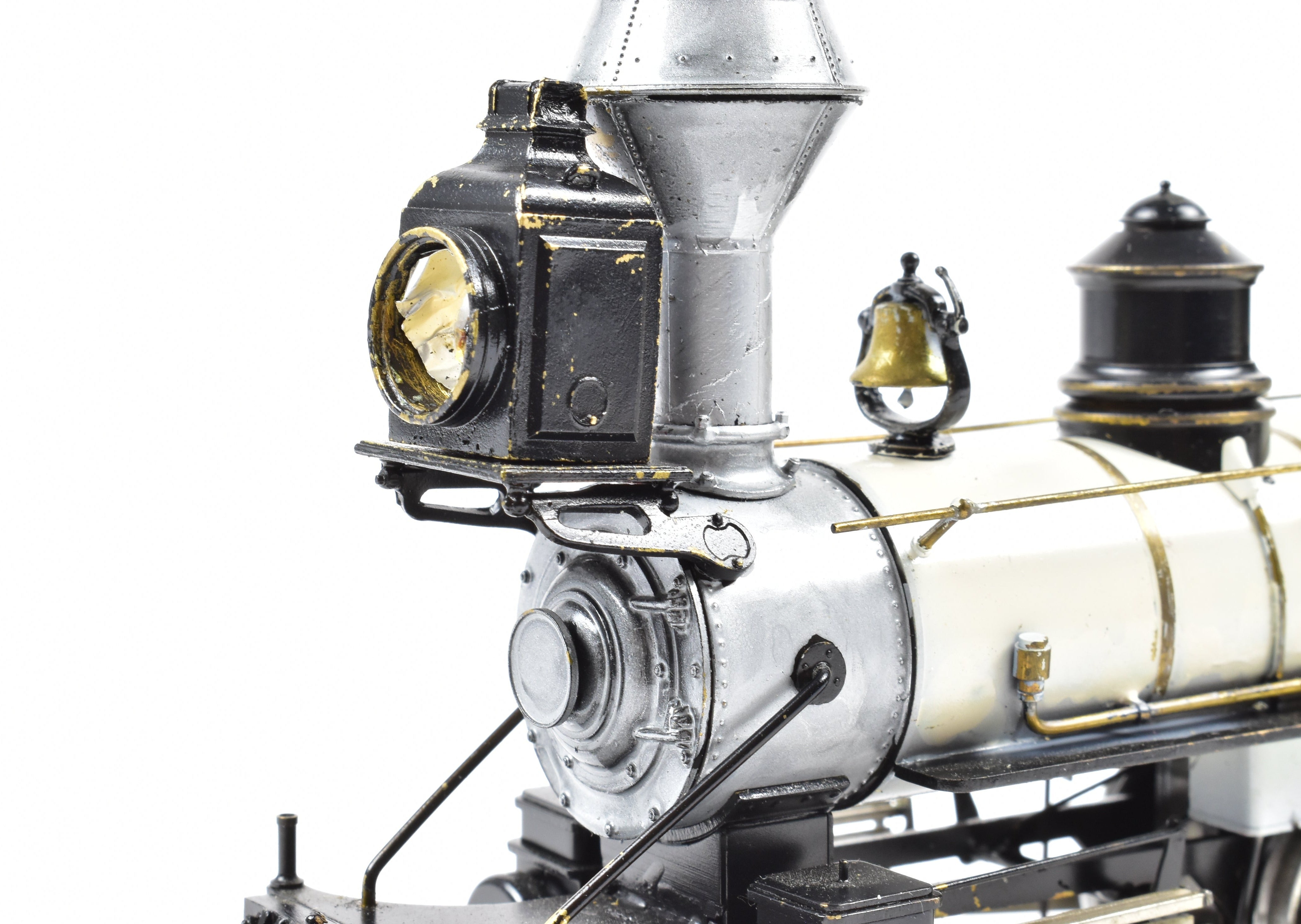 On3 Scale Brass Model Train - Northwest Short Line (NWSL) Baldwin 4-4-0 Locomotive with Custom Detailing and Painting (AS-IS Condition)