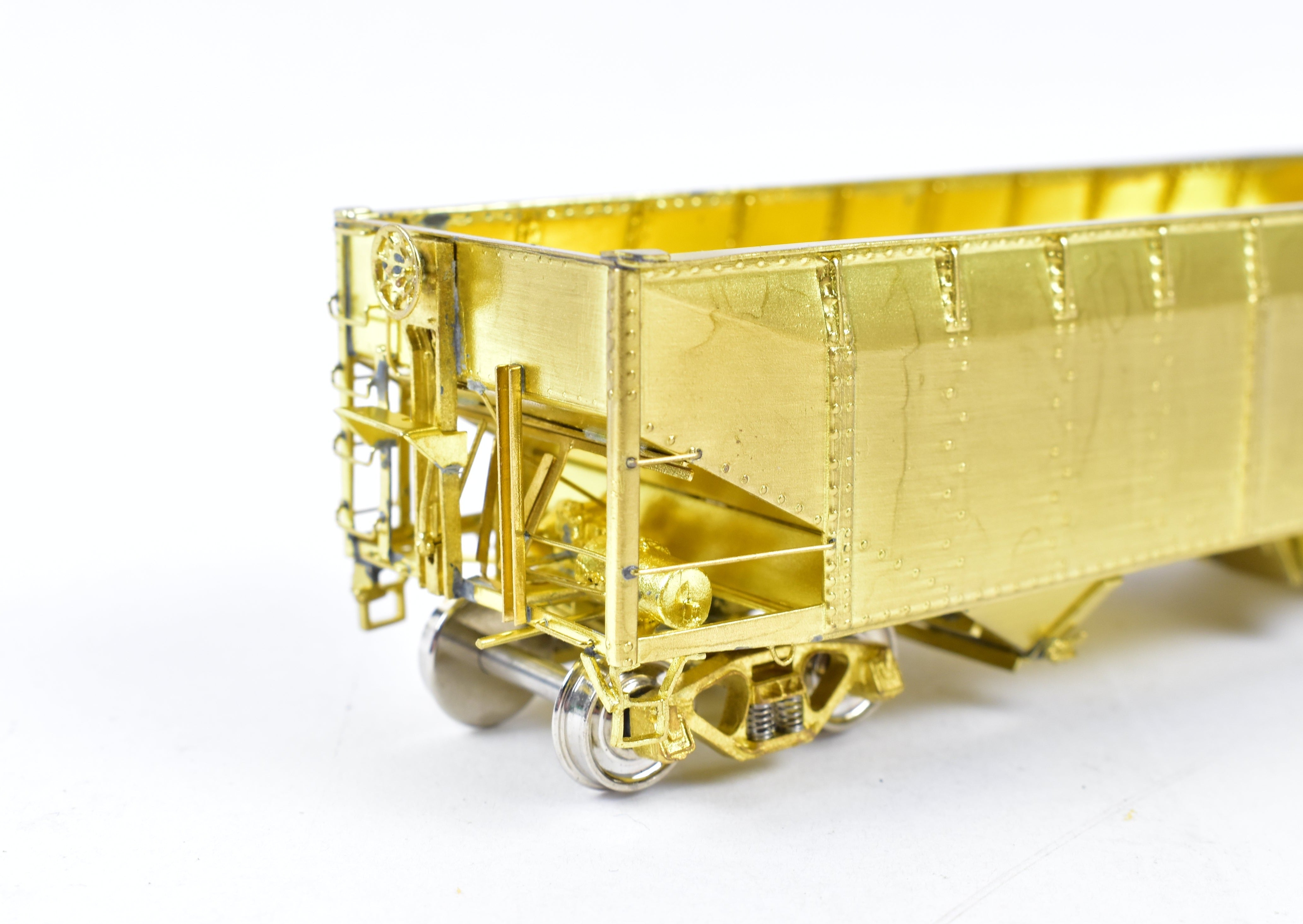 HO Scale Brass Freight Car - Overland Models, Inc. Chesapeake & Ohio (C&O) H-6 2 Bay Hopper Model